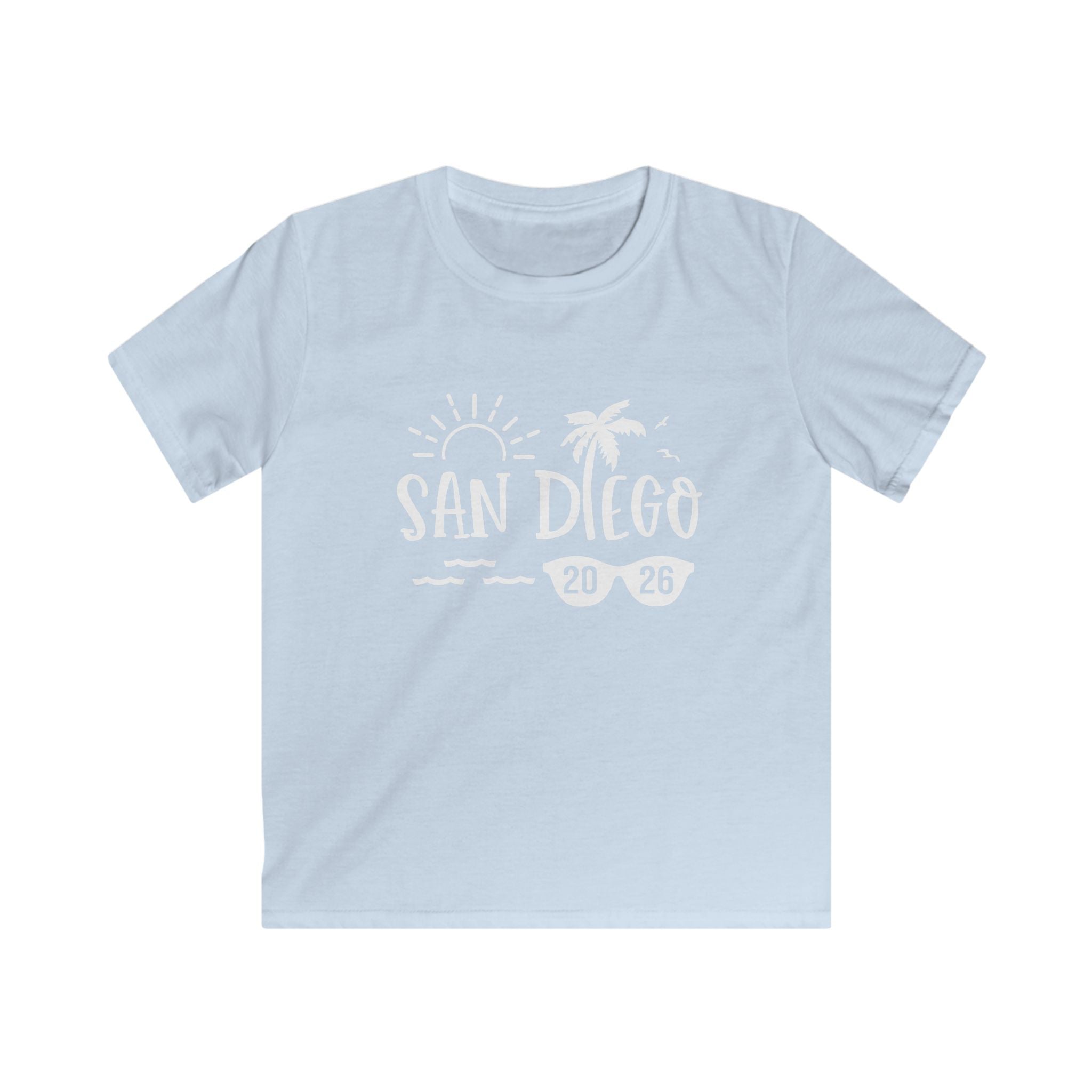 San Diego 2026 palm tree sun design Kids Tee