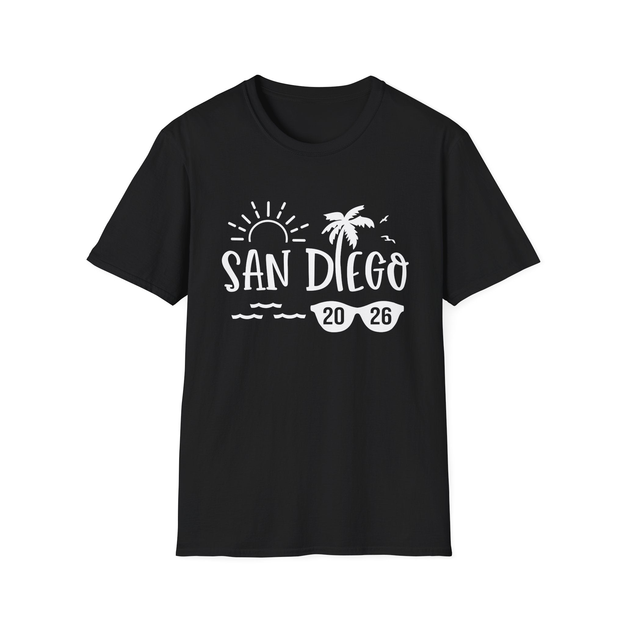 San Diego Palm Tree Beach T-Shirt