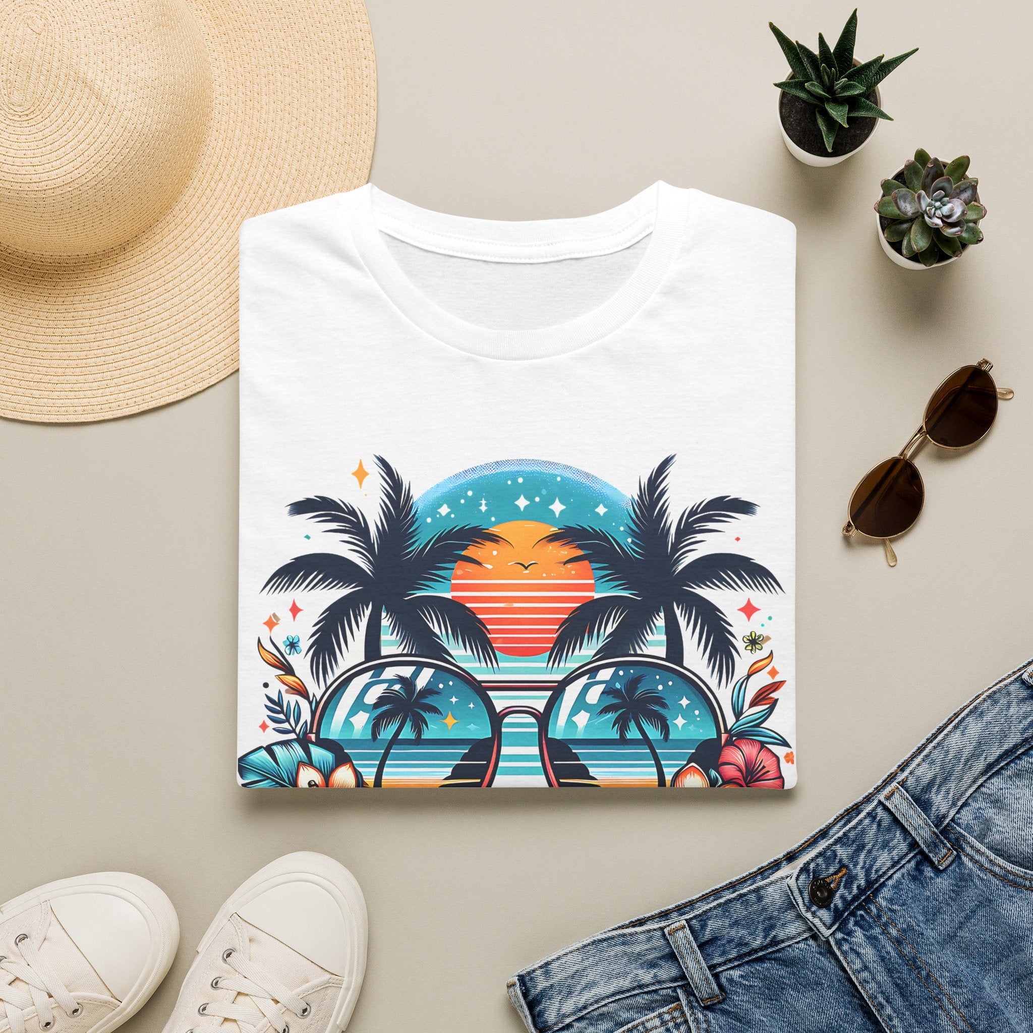 Tropical Sunset Family Vacation 2026 T-Shirt