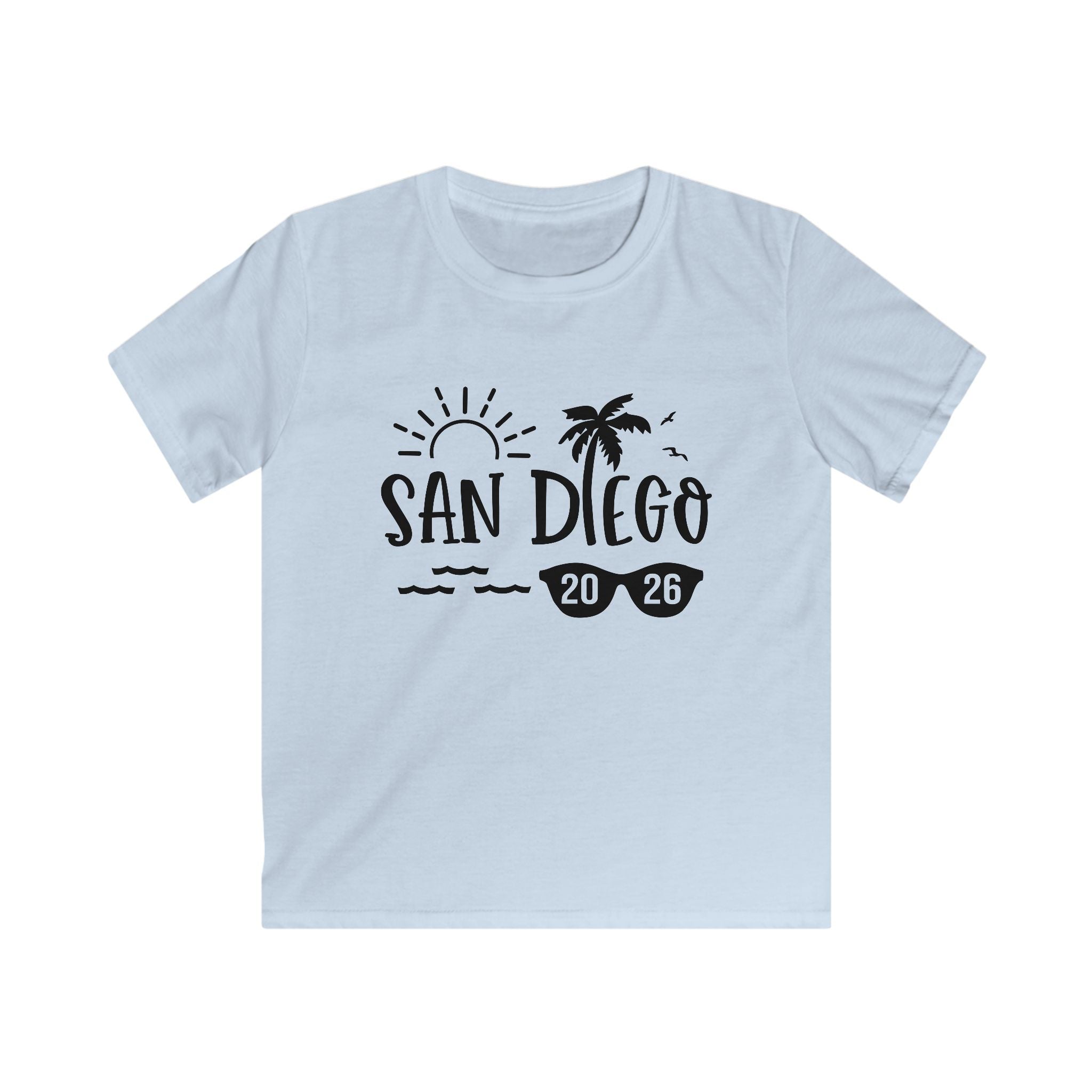 San Diego palm tree sun sunglasses 2026 Kids Tee
