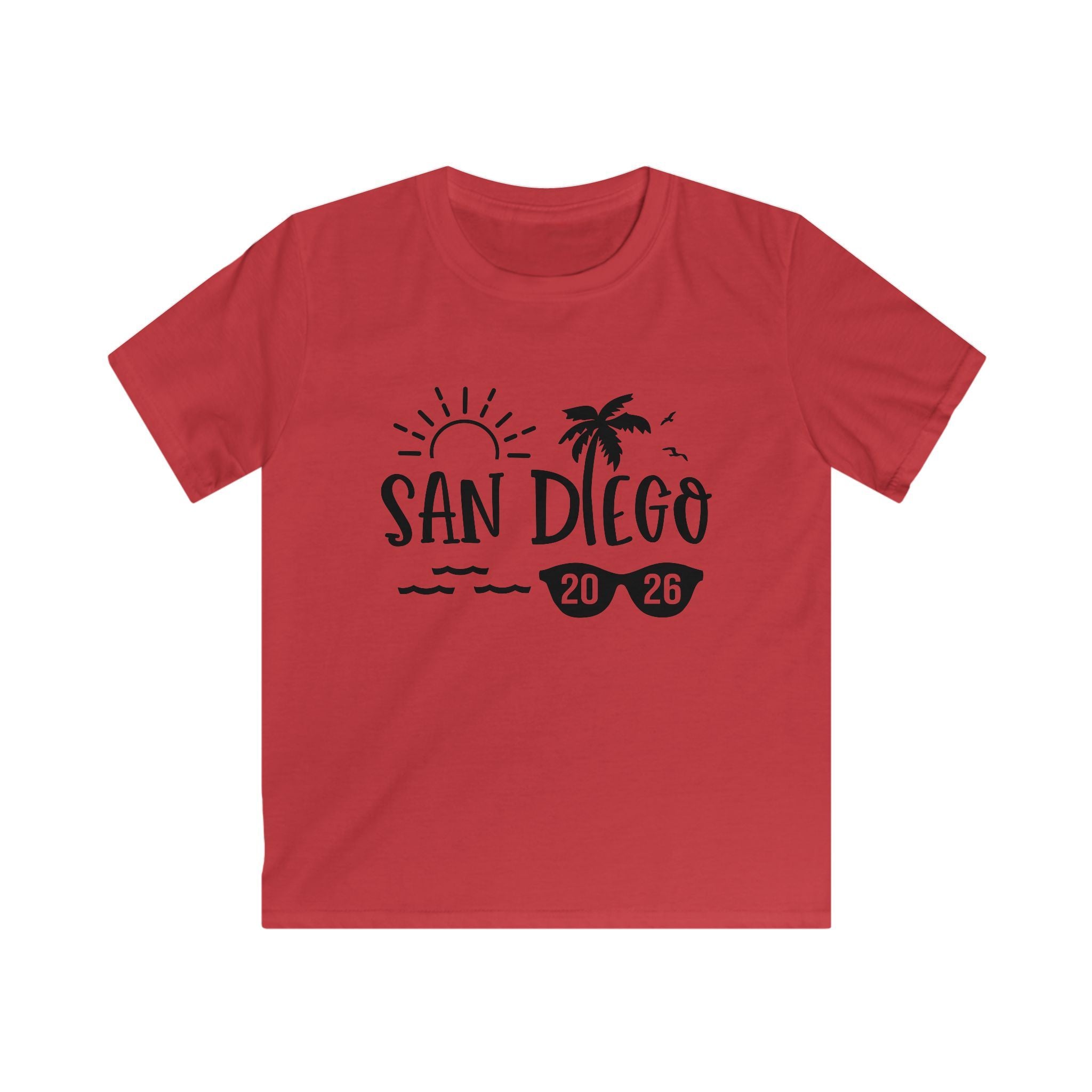San Diego palm tree sun sunglasses 2026 Kids Tee
