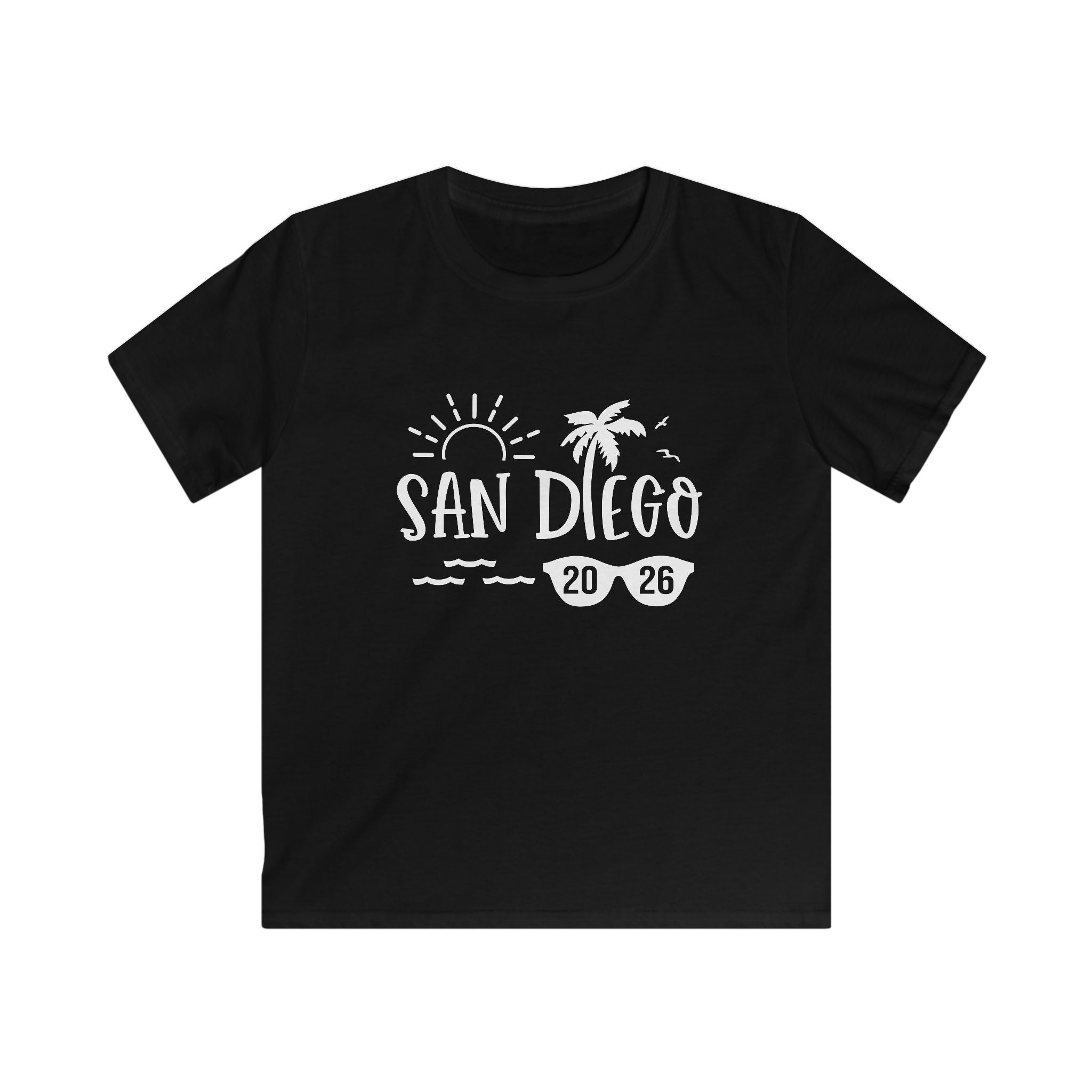 San Diego 2026 palm tree sun design Kids Tee