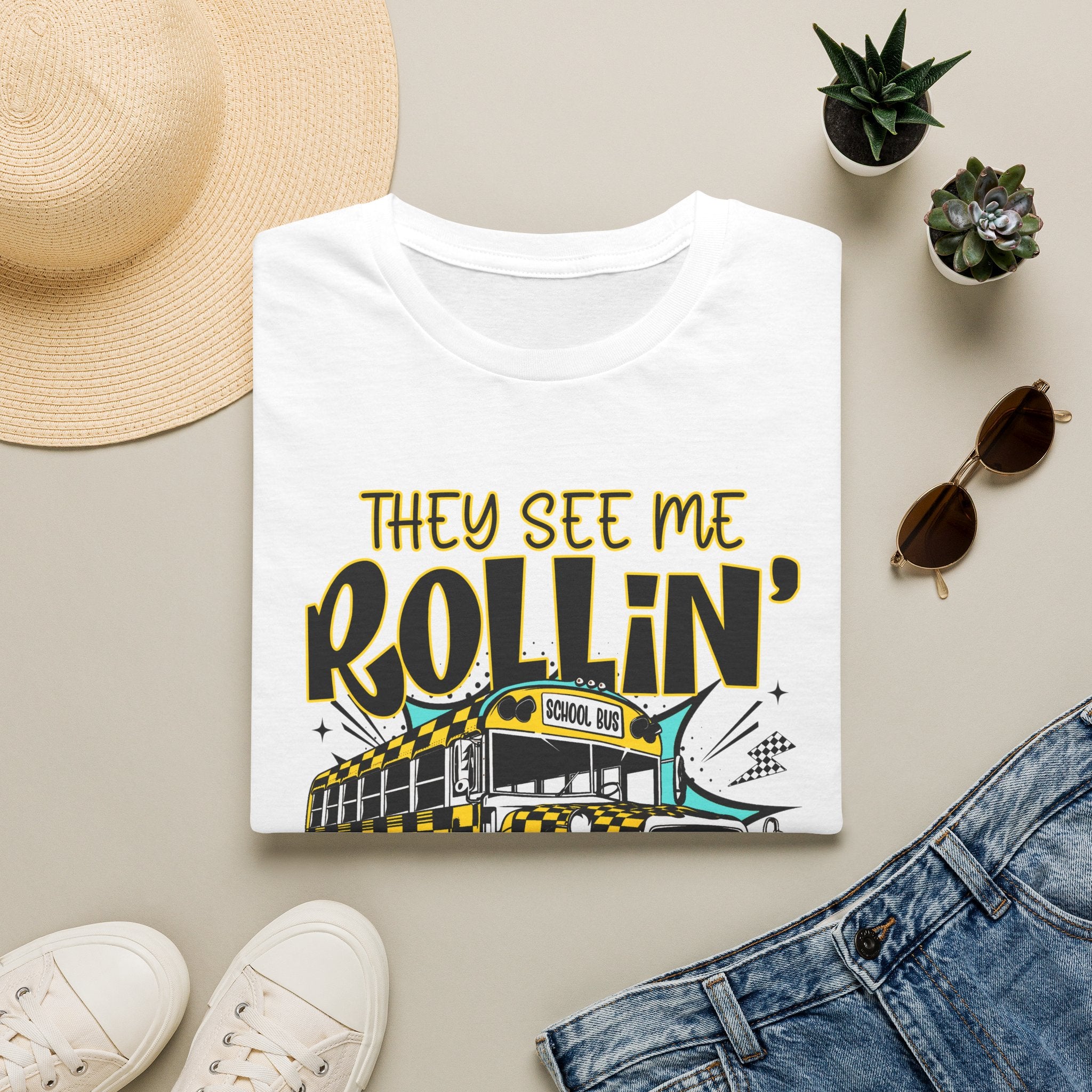 They See Me Rollin' School Bus T-Shirt