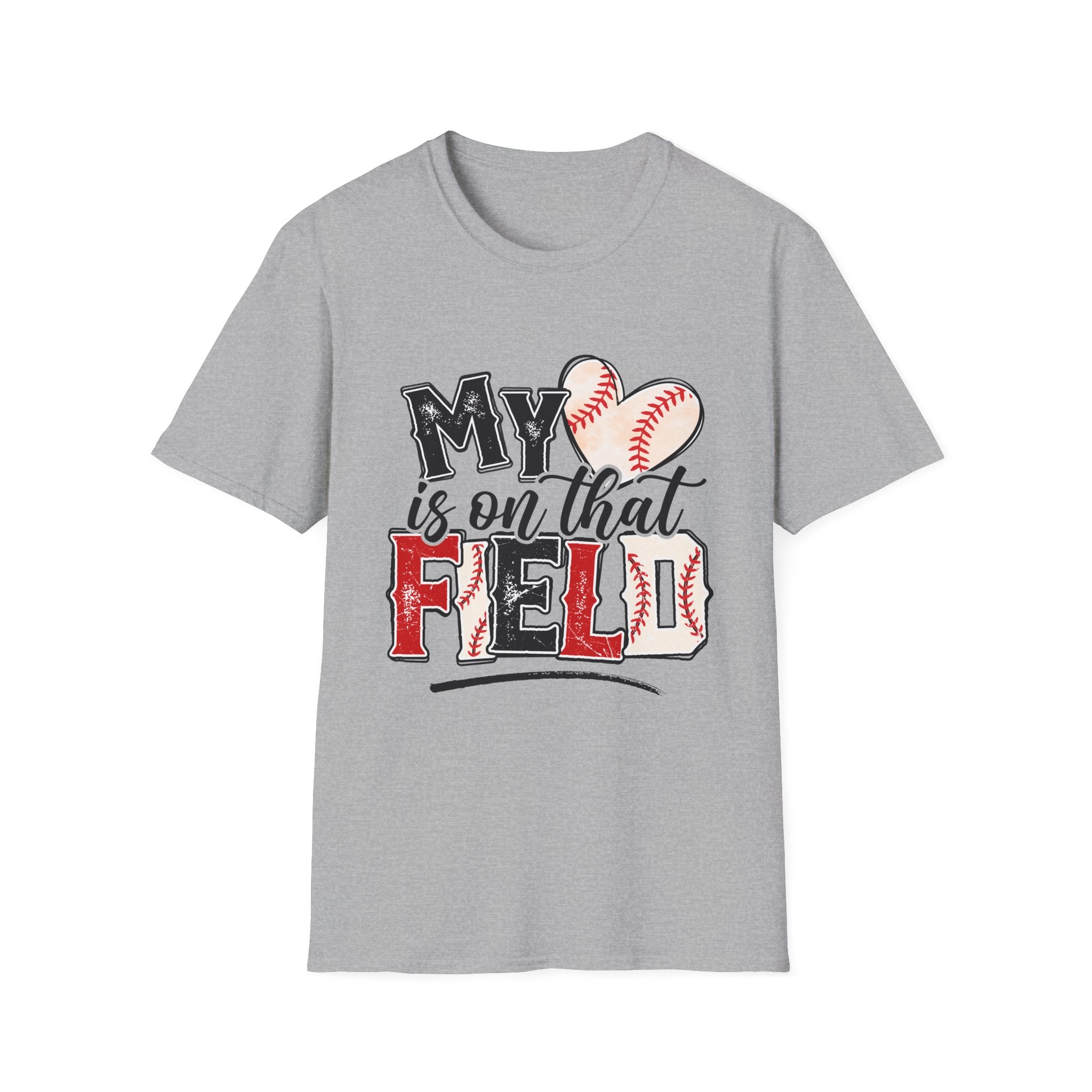 My Heart is on That Field  Baseball T-Shirt