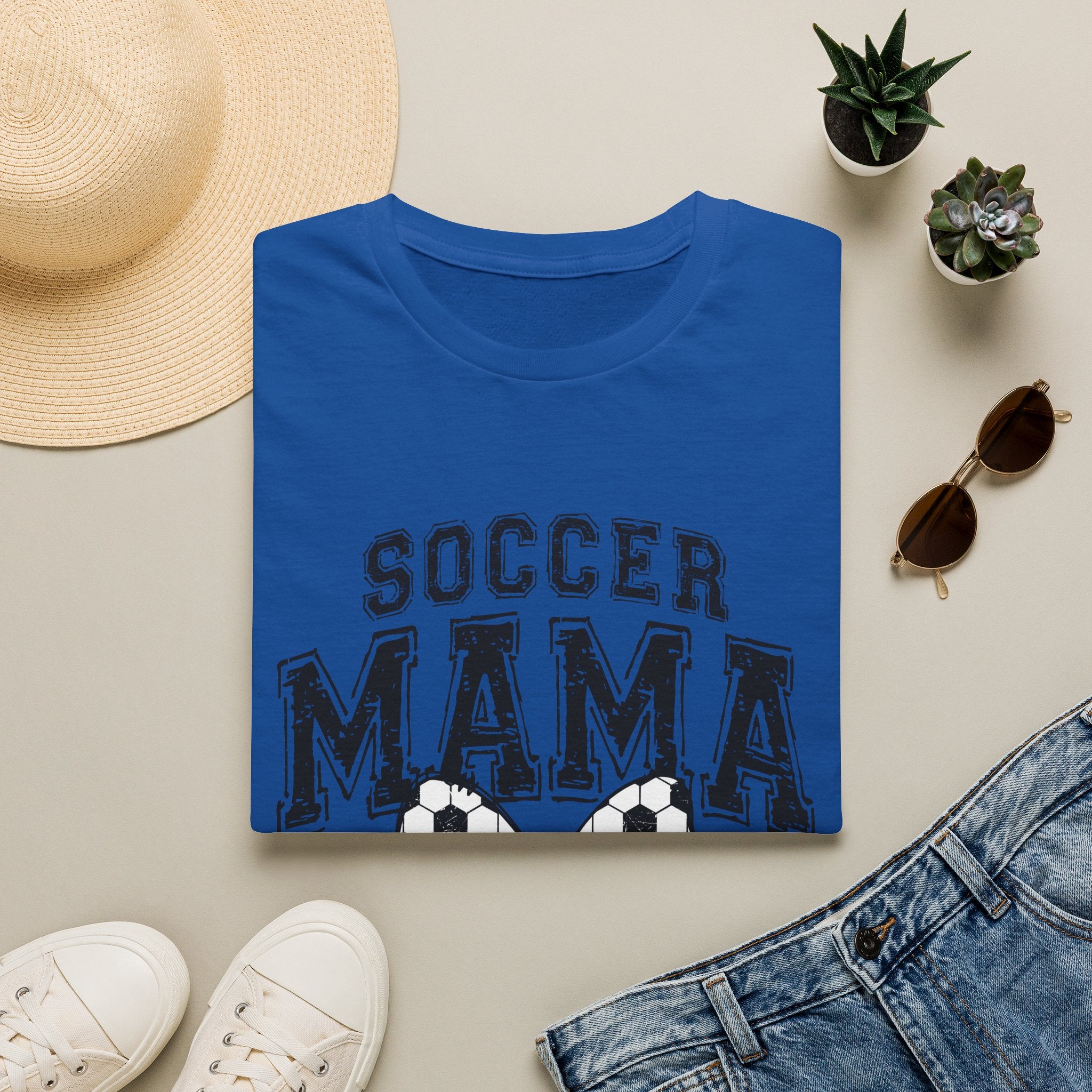 Sports Mom Tee, Soccer Ball Bow Design