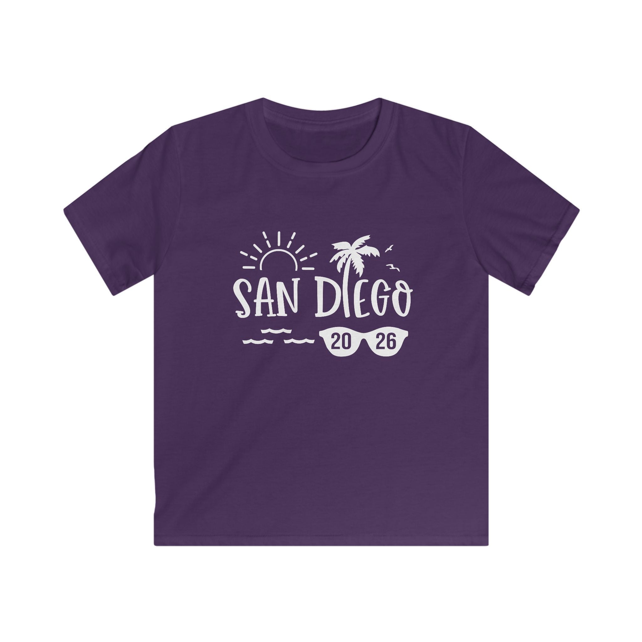San Diego 2026 palm tree sun design Kids Tee