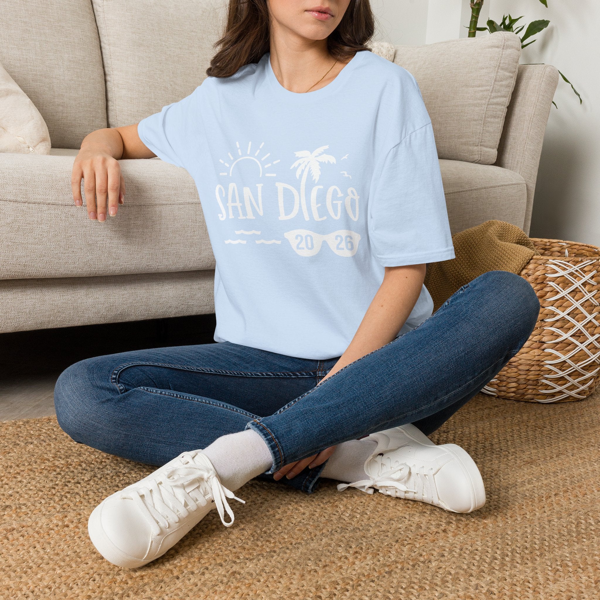 San Diego Palm Tree Beach T-Shirt