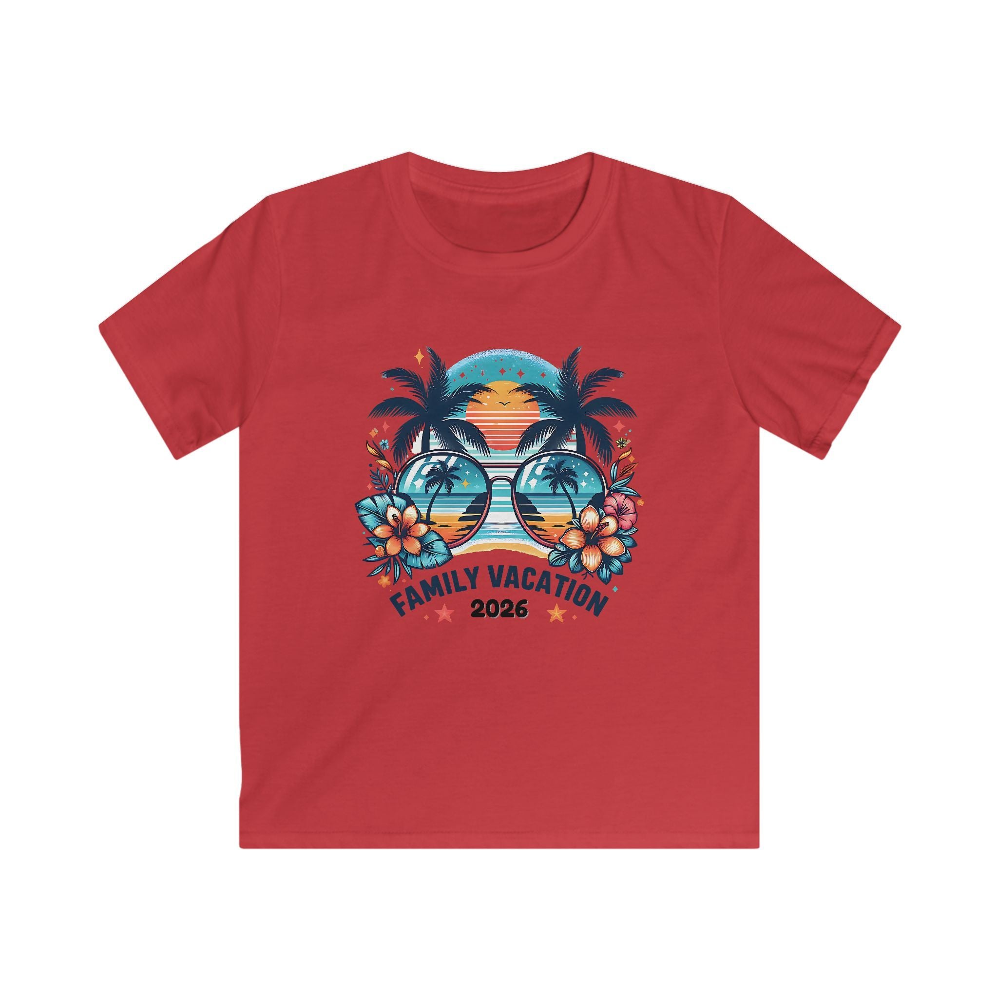 Kids T-Shirt - Family Vacation 2026 Tropical Sunset