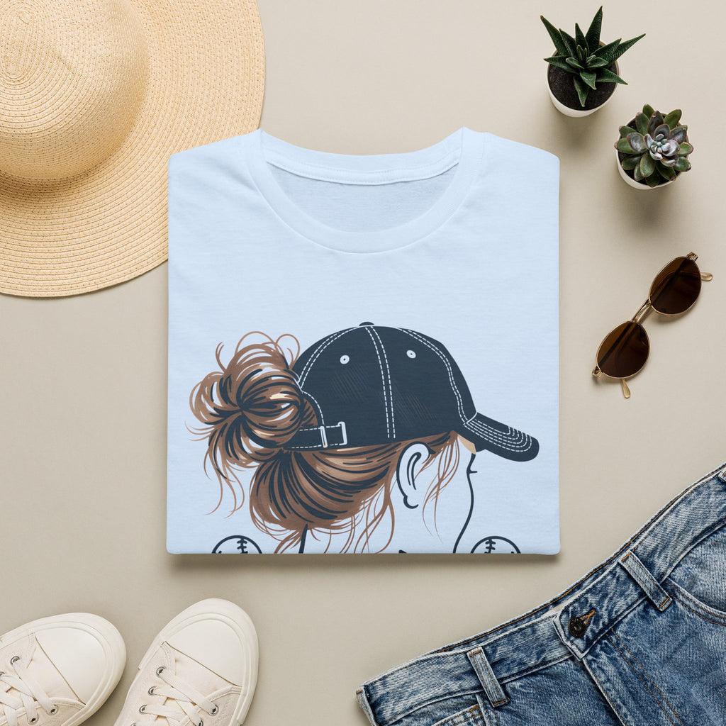 Baseball Mom Messy Bun T-Shirt