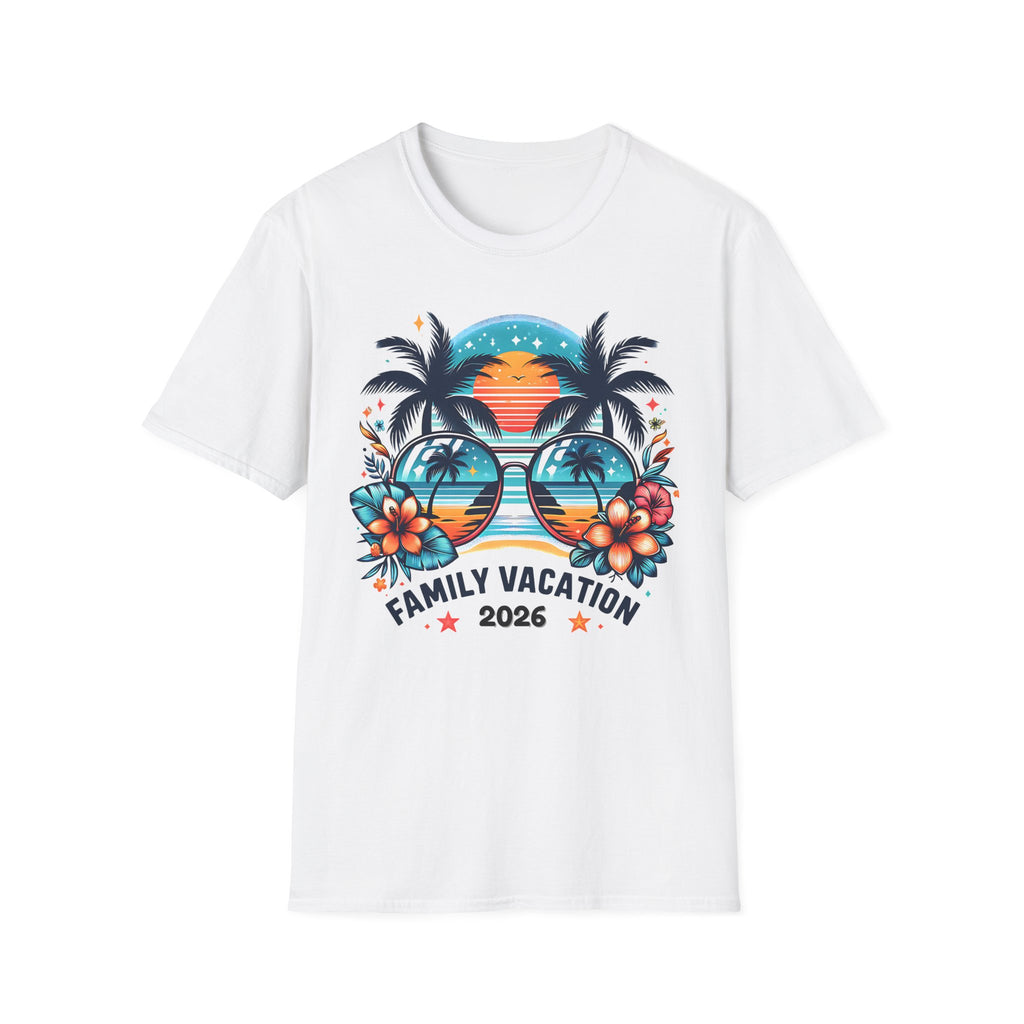 Tropical Sunset Family Vacation 2026 T-Shirt
