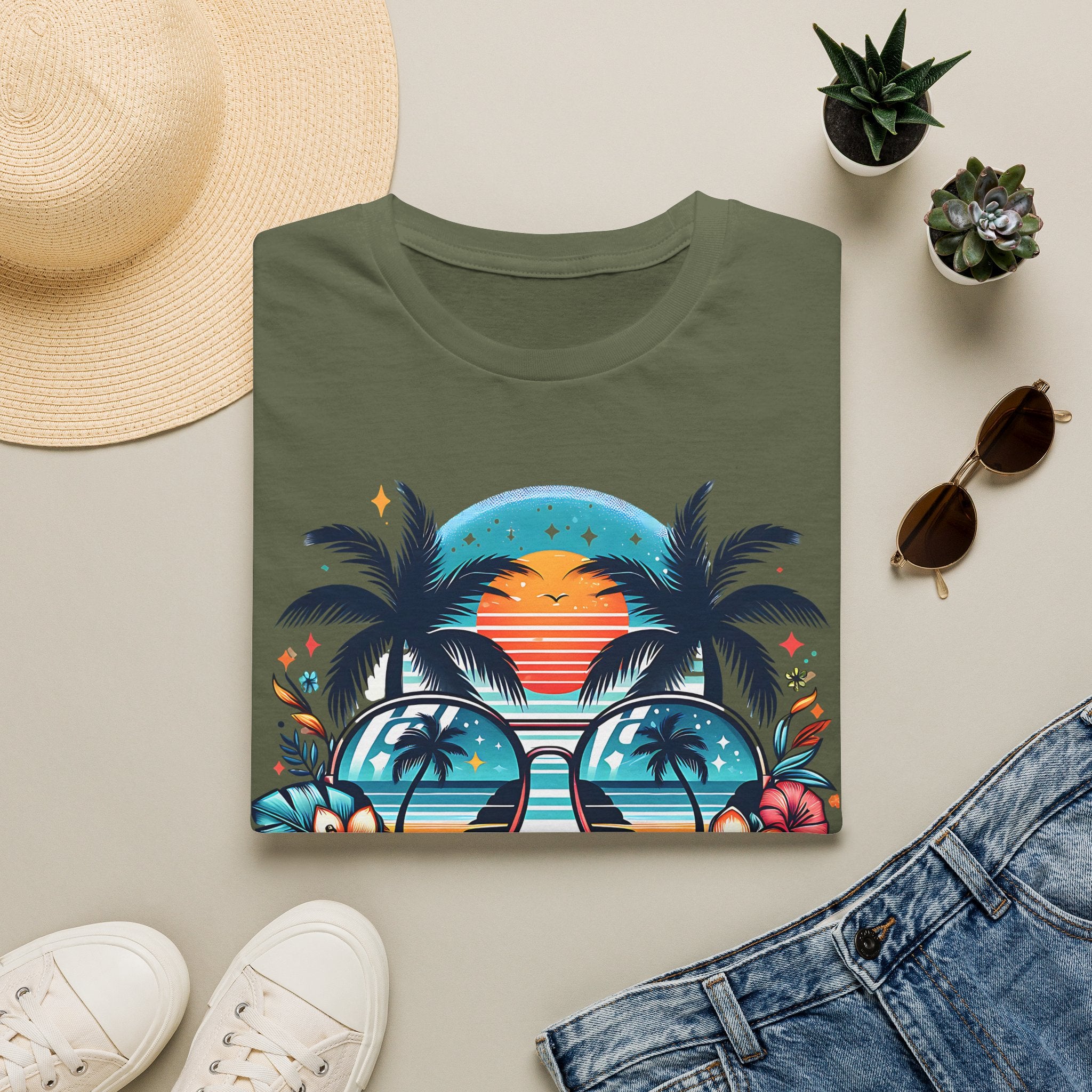 Tropical Sunset Family Vacation 2026 T-Shirt