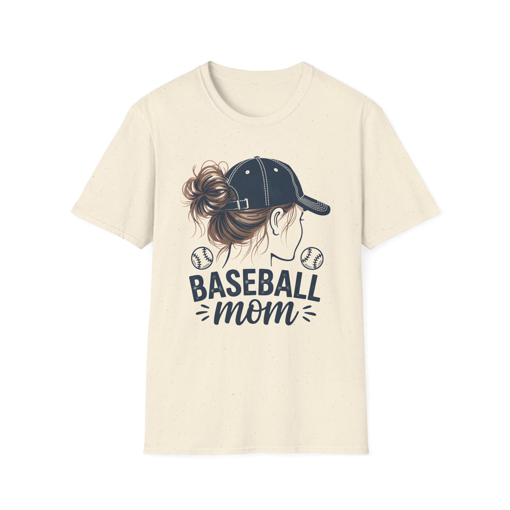 Baseball Mom Messy Bun T-Shirt