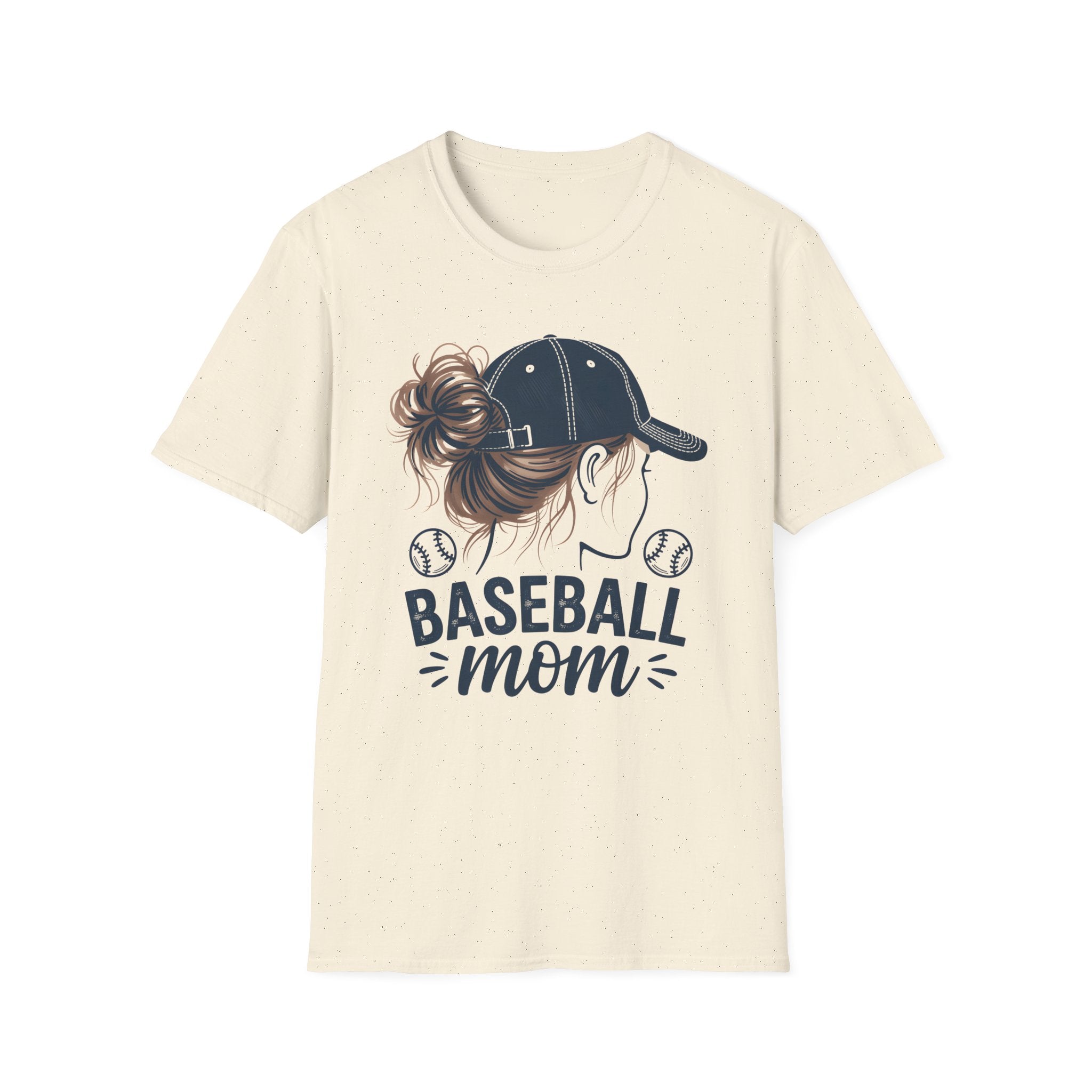 Baseball Mom Messy Bun T-Shirt