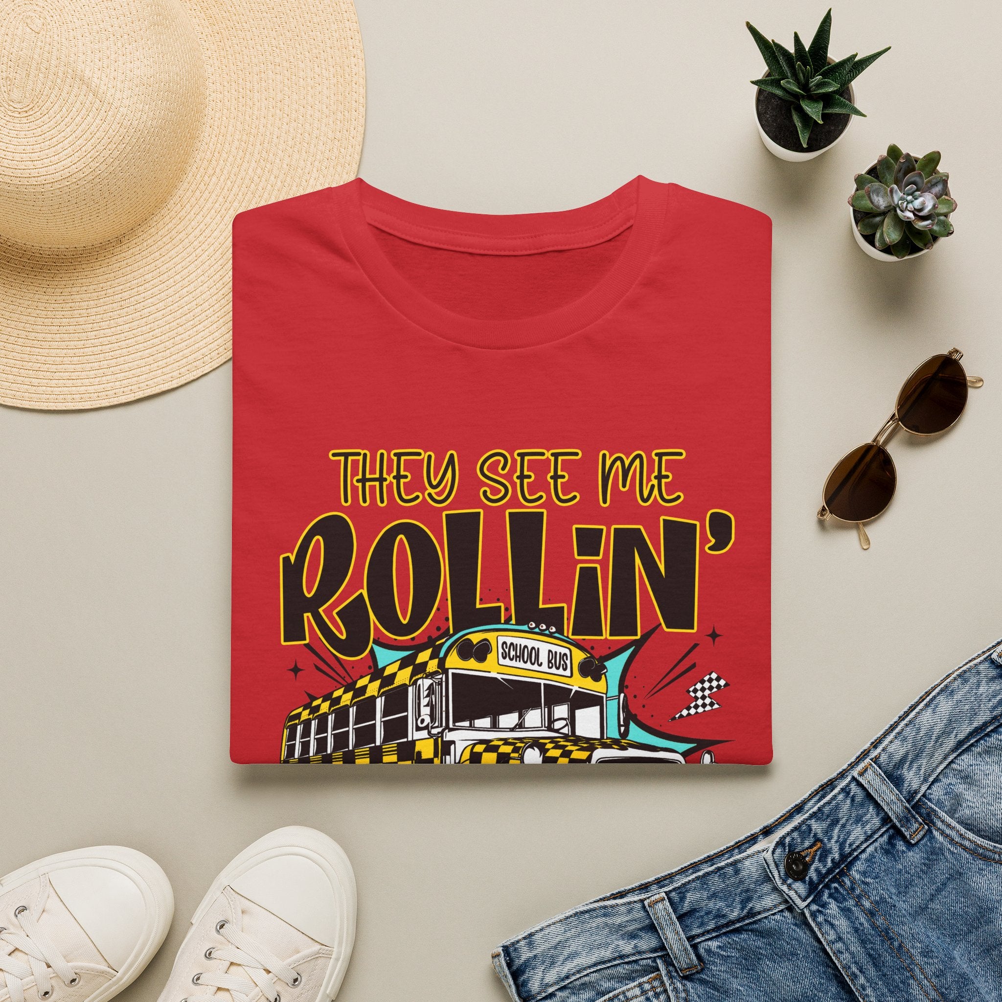 They See Me Rollin' School Bus T-Shirt