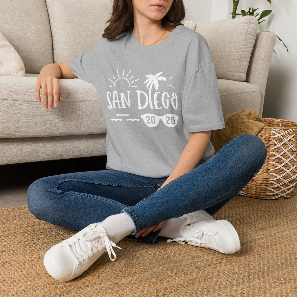 San Diego Palm Tree Beach T-Shirt