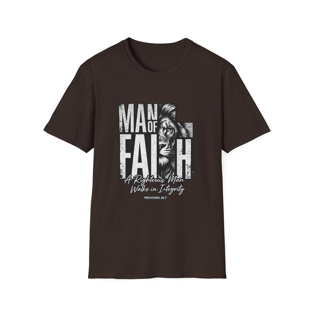 Man of Faith lion graphic T-Shirt