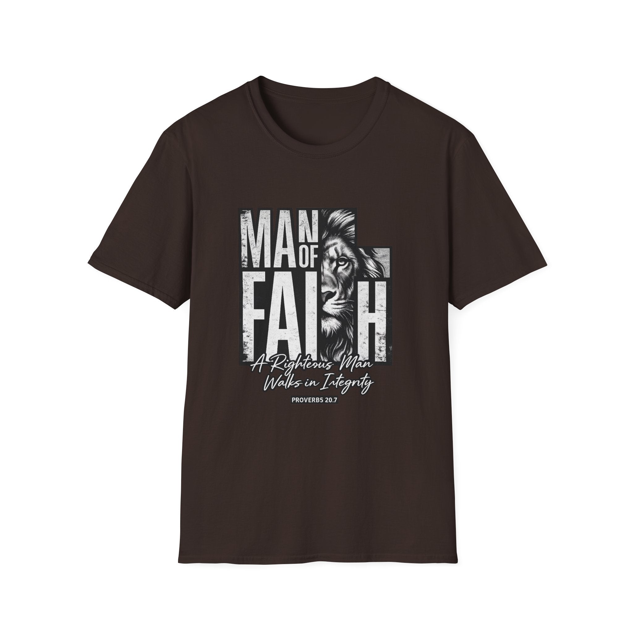 Man of Faith lion graphic T-Shirt