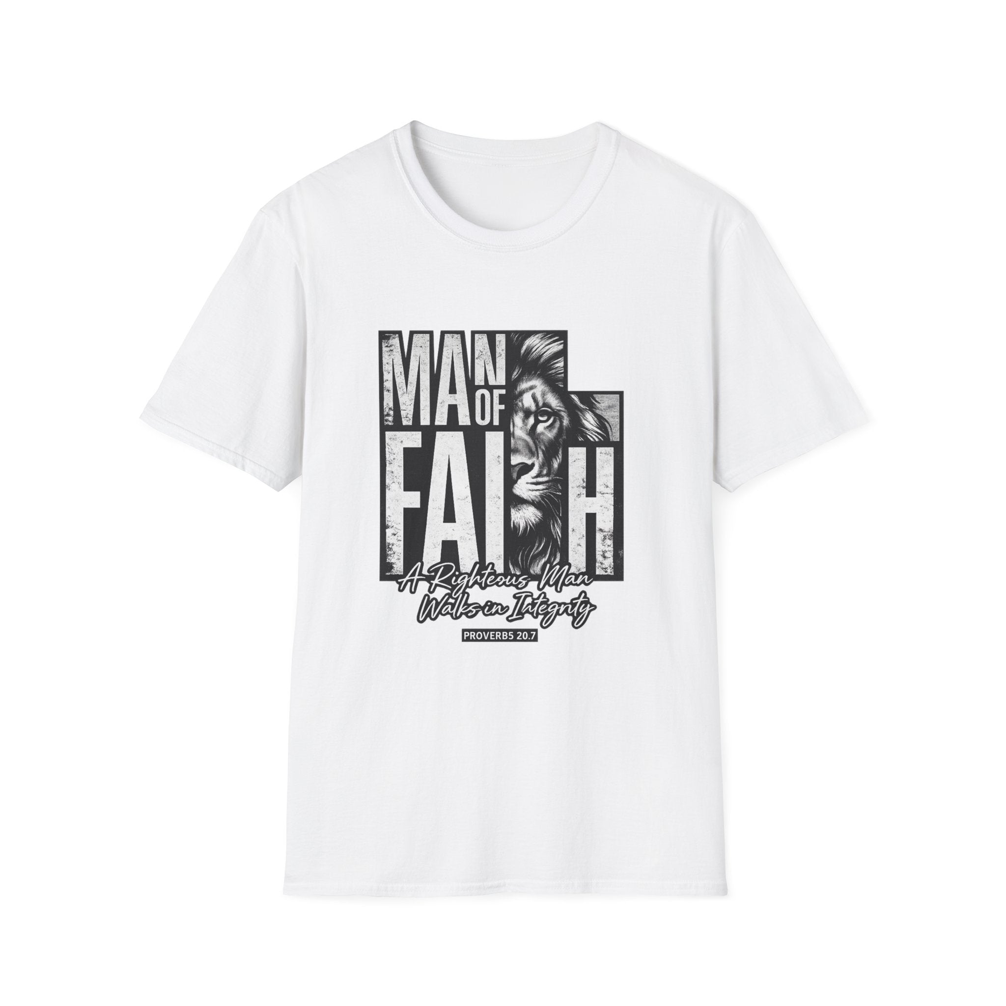 Man of Faith lion graphic T-Shirt