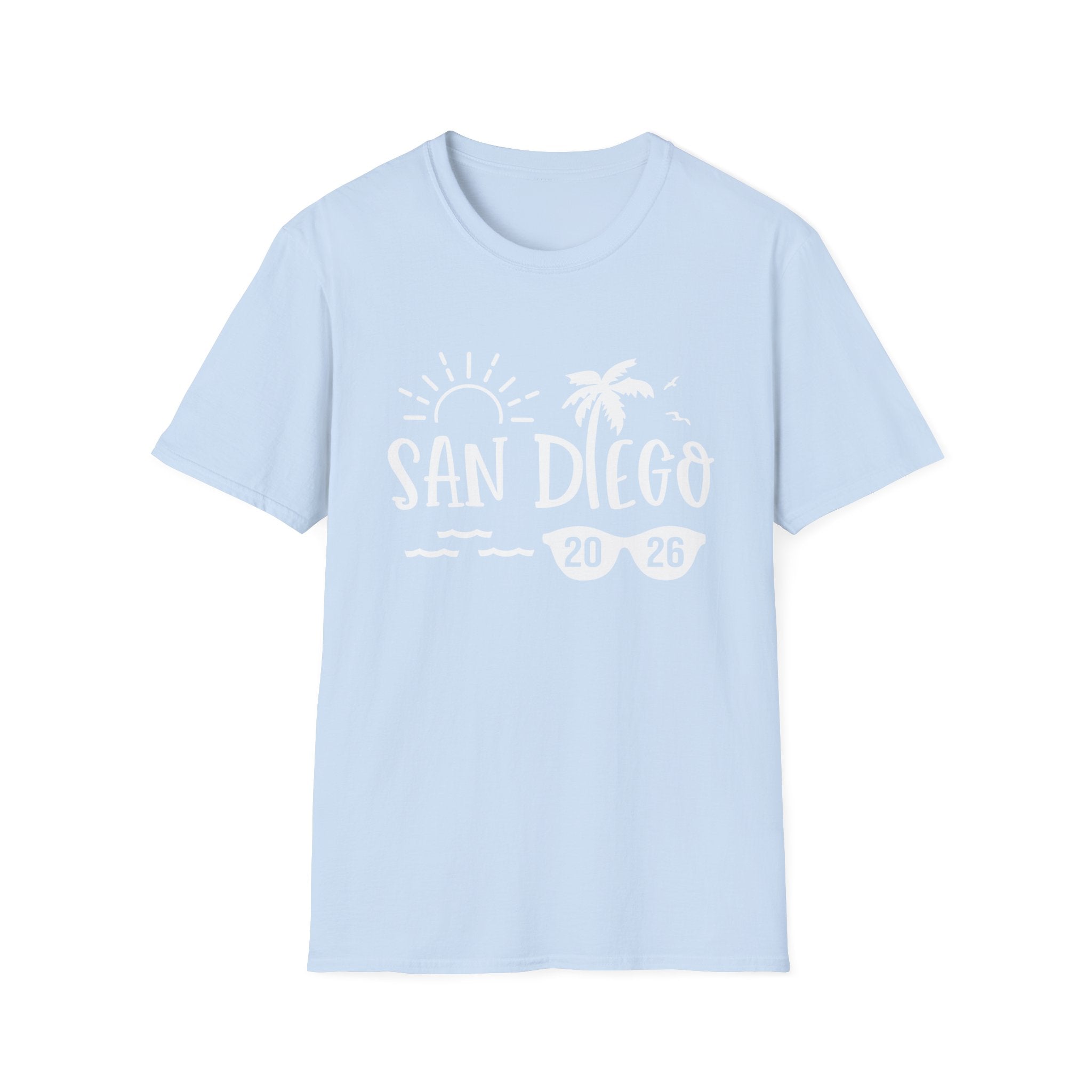 San Diego Palm Tree Beach T-Shirt