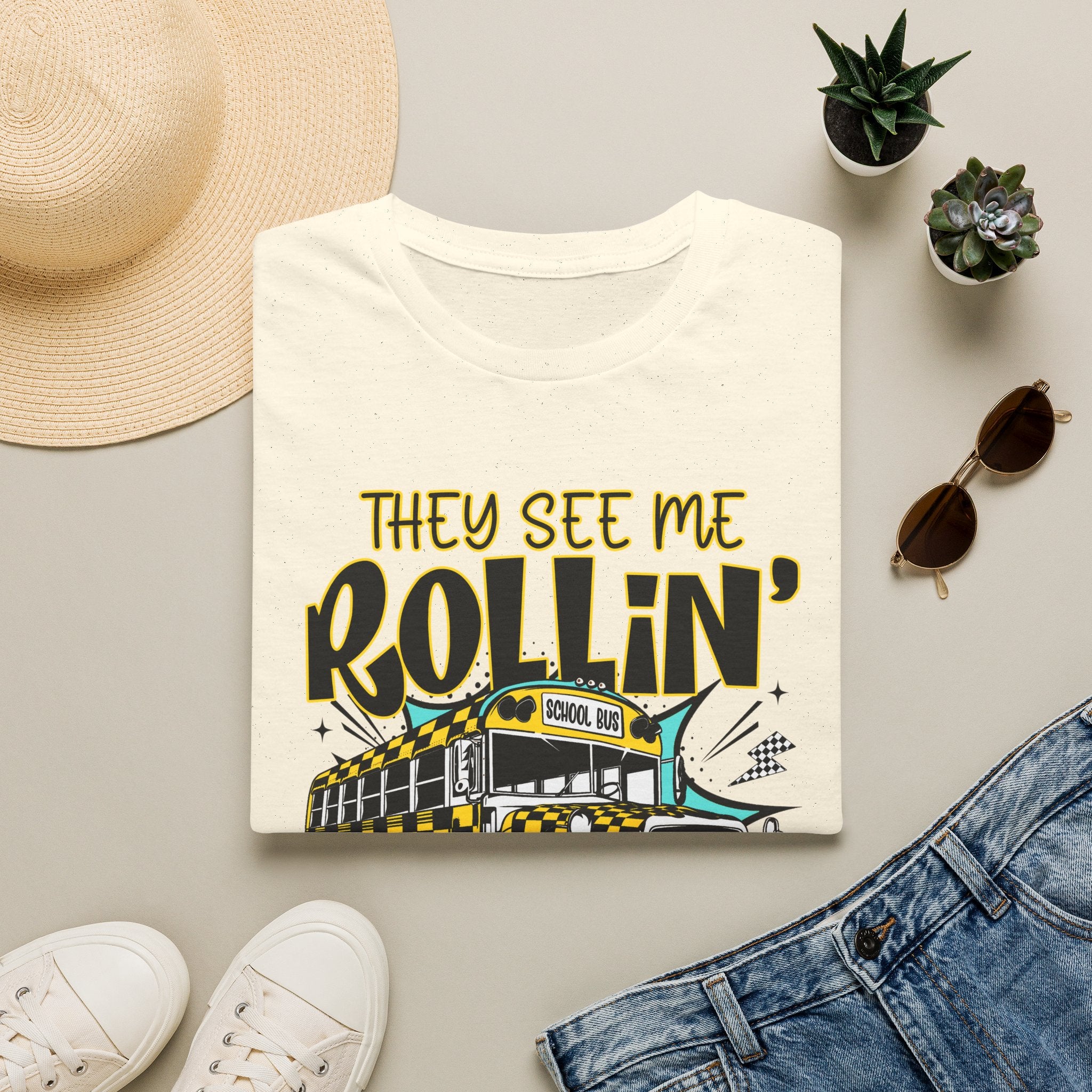 They See Me Rollin' School Bus T-Shirt