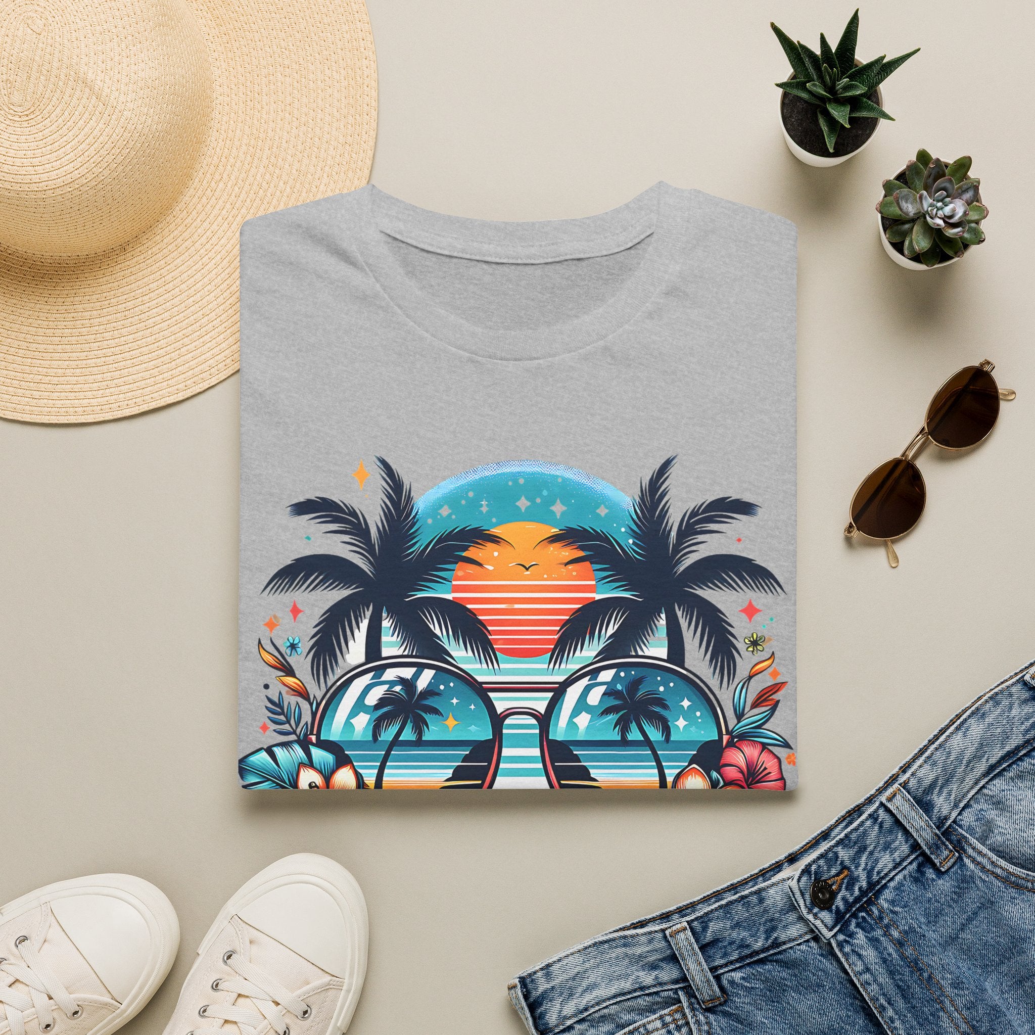 Tropical Sunset Family Vacation 2026 T-Shirt