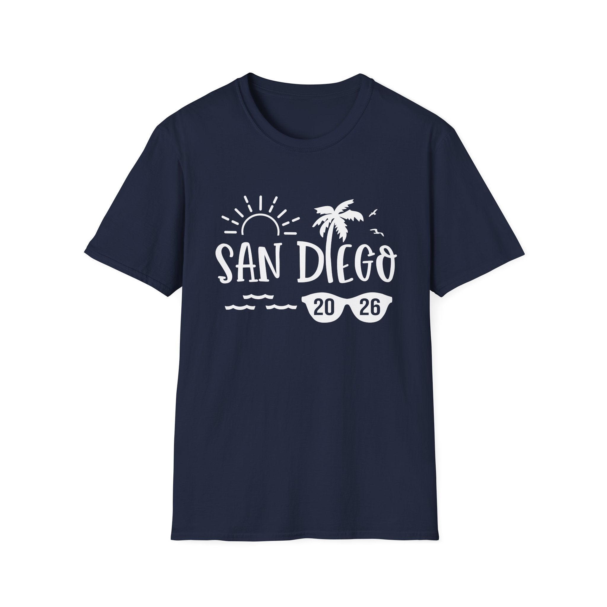 San Diego Palm Tree Beach T-Shirt
