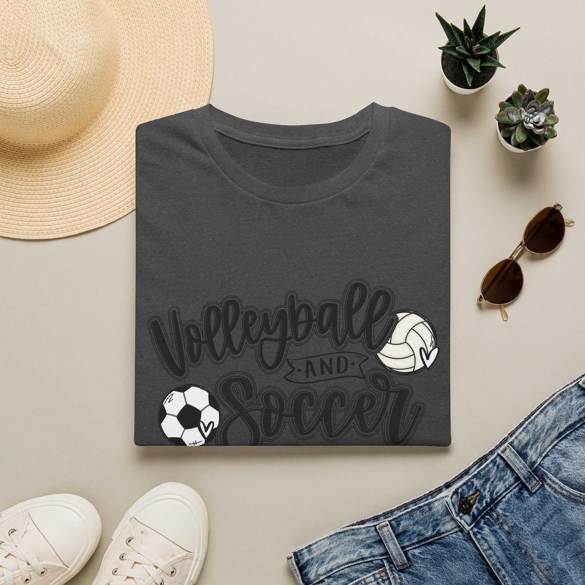 Volleyball and Soccer Mom T-Shirt | Sports Tee, Leopard Accent