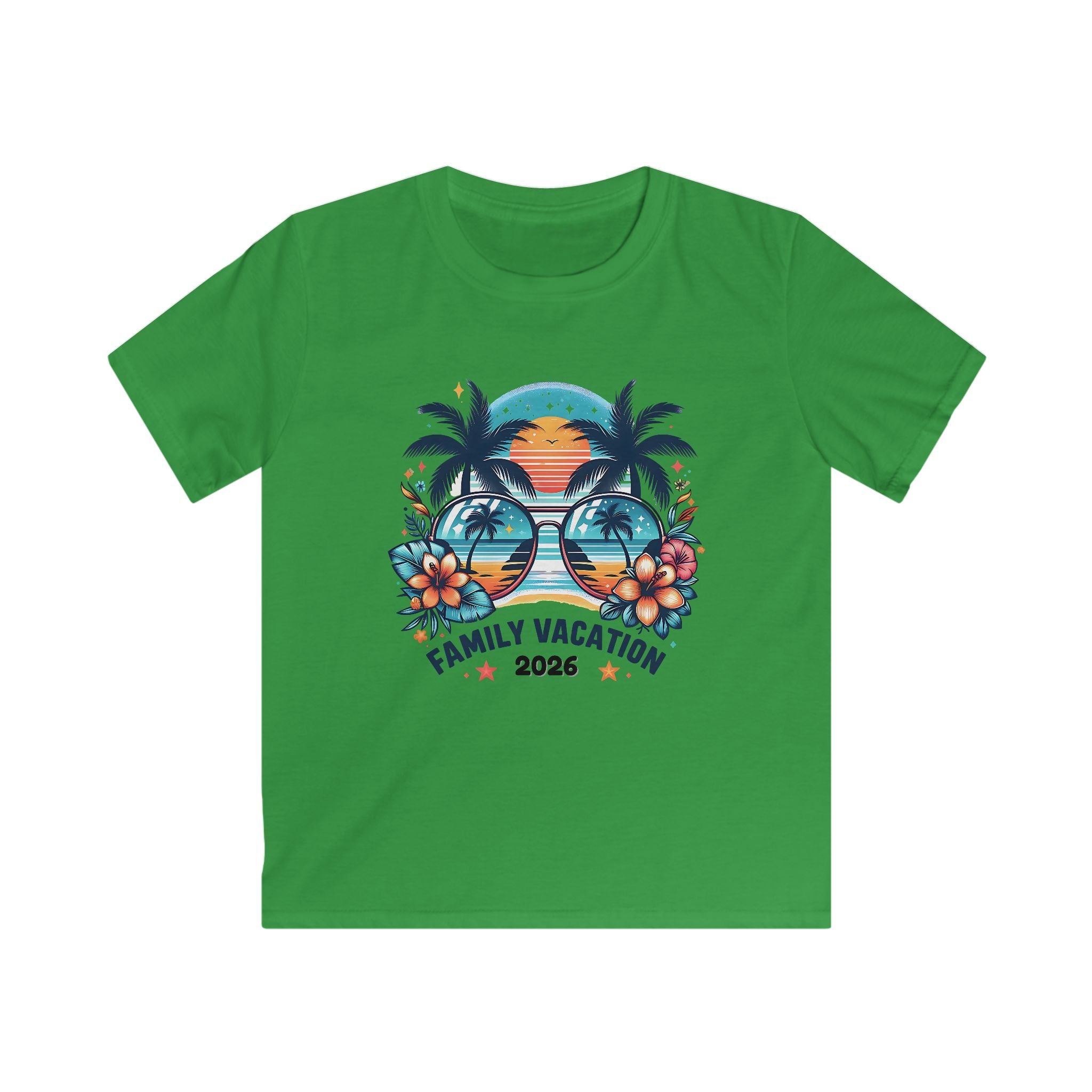 Kids T-Shirt - Family Vacation 2026 Tropical Sunset