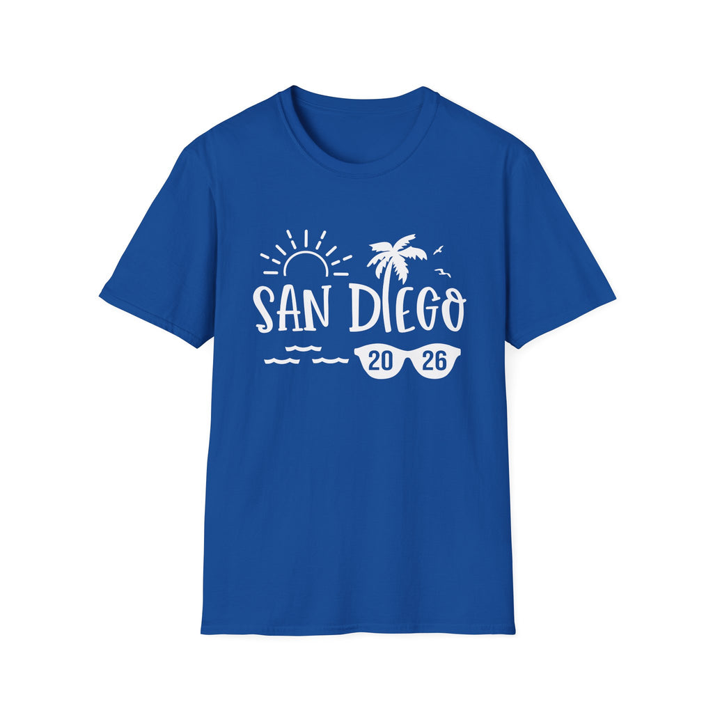 San Diego Palm Tree Beach T-Shirt