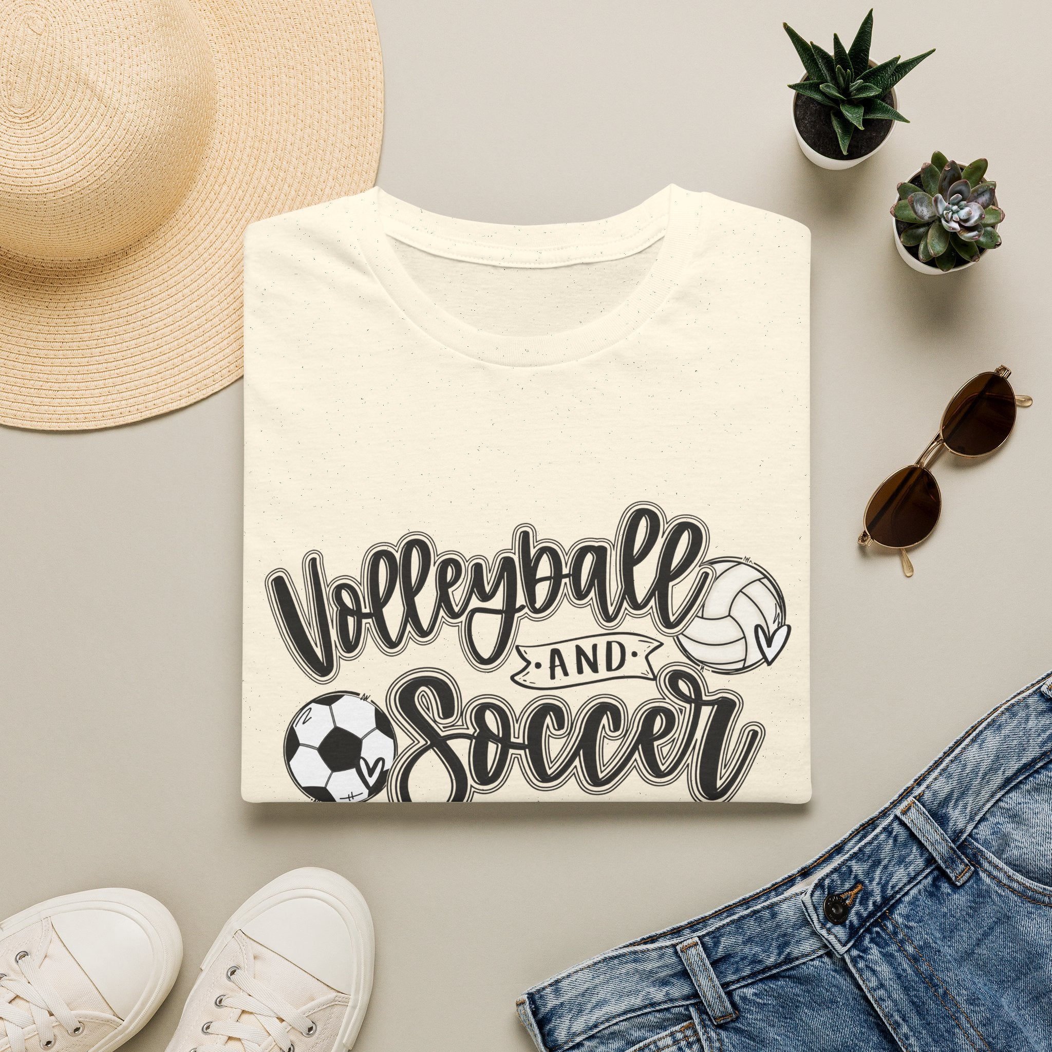 Volleyball and Soccer Mom T-Shirt | Sports Tee, Leopard Accent