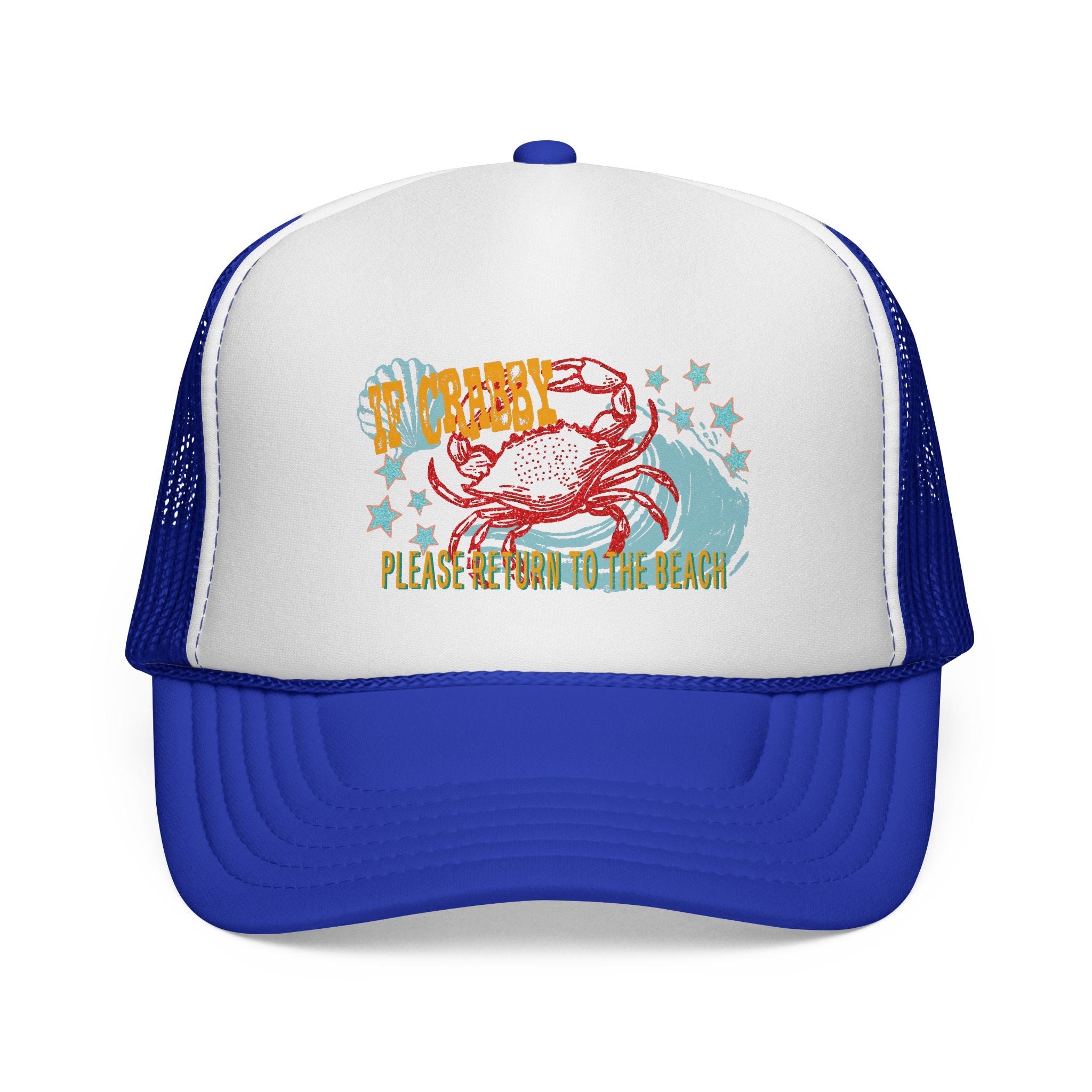 If Crabby Please Return to Beach Trucker Mesh Hat