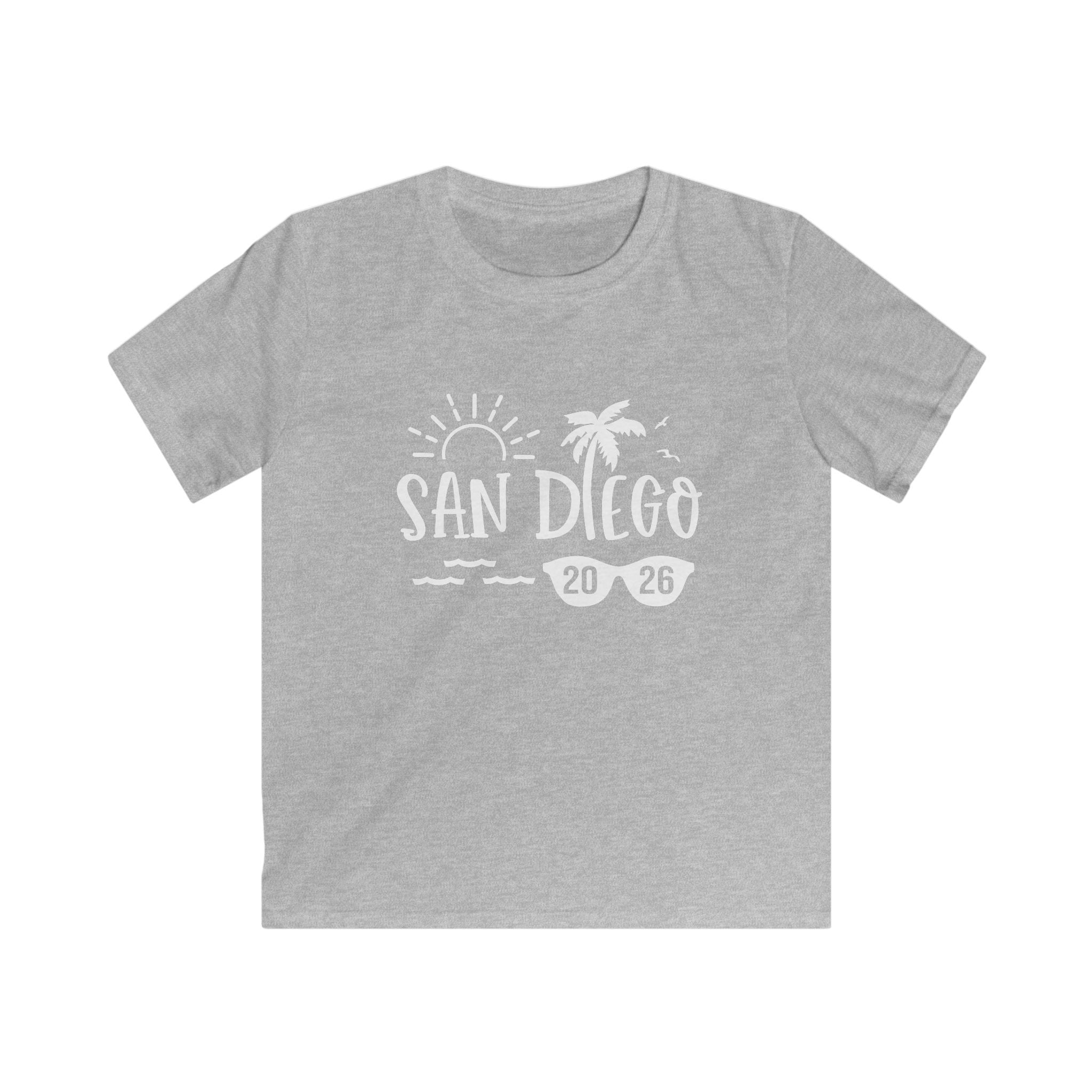 San Diego 2026 palm tree sun design Kids Tee