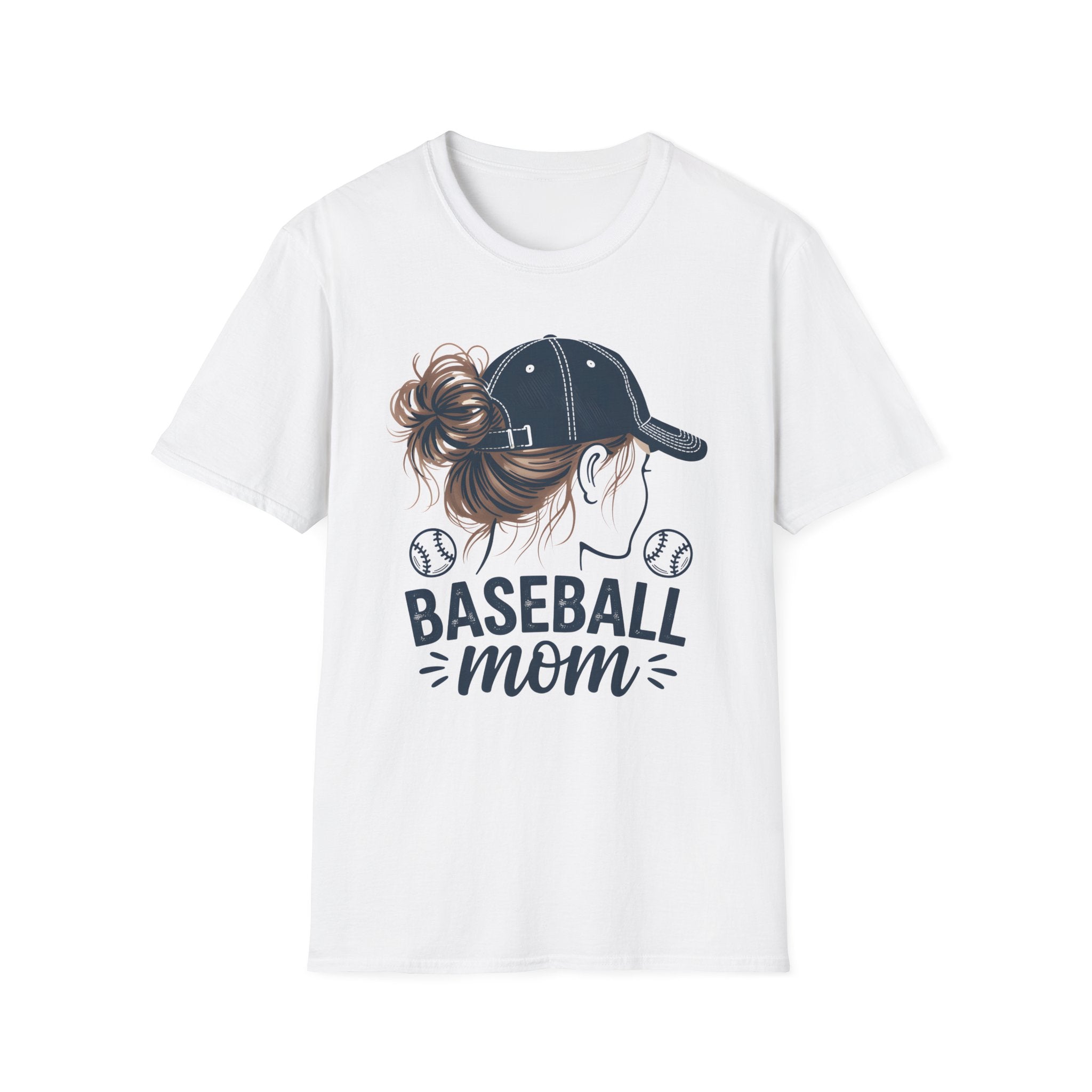 Baseball Mom Messy Bun T-Shirt
