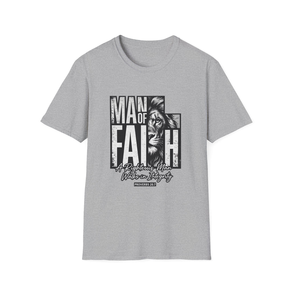 Man of Faith lion graphic T-Shirt