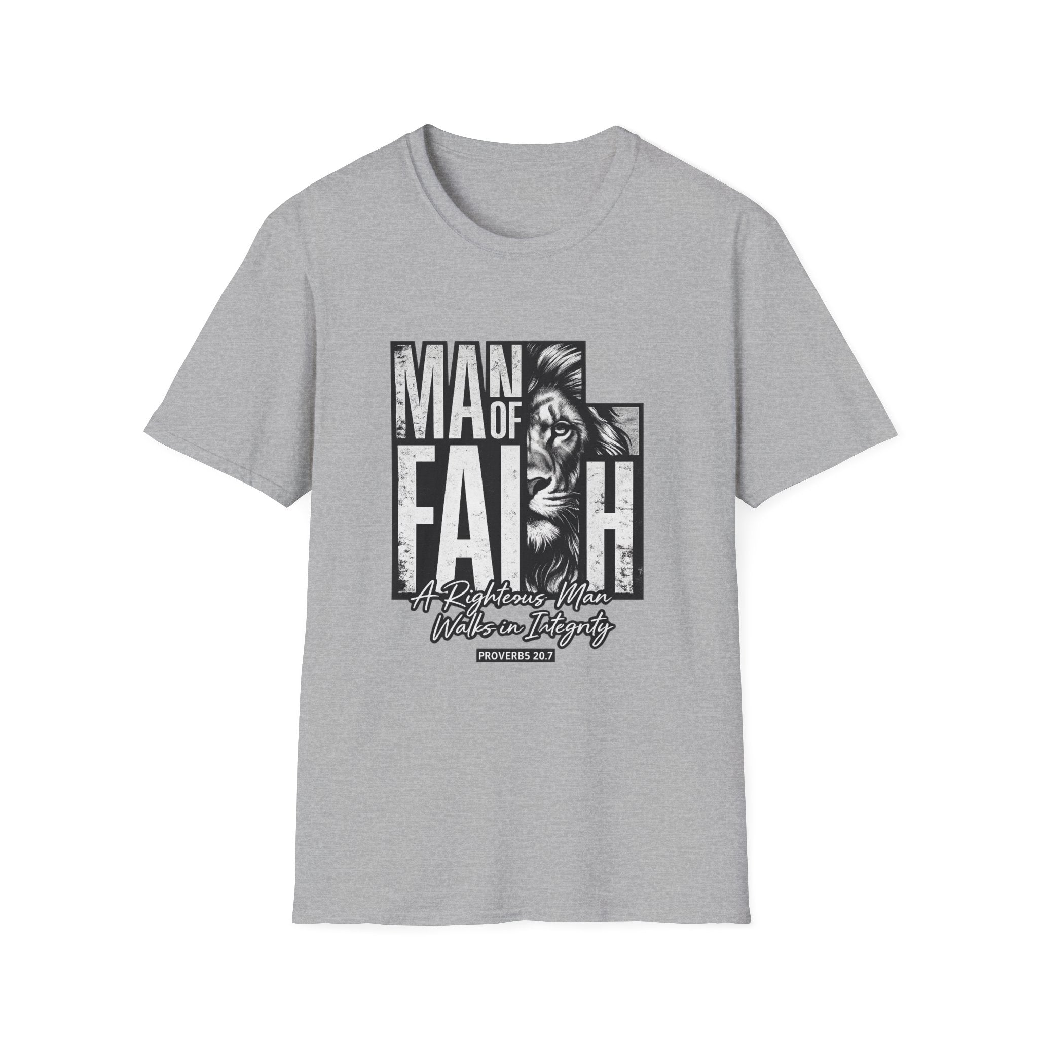 Man of Faith lion graphic T-Shirt