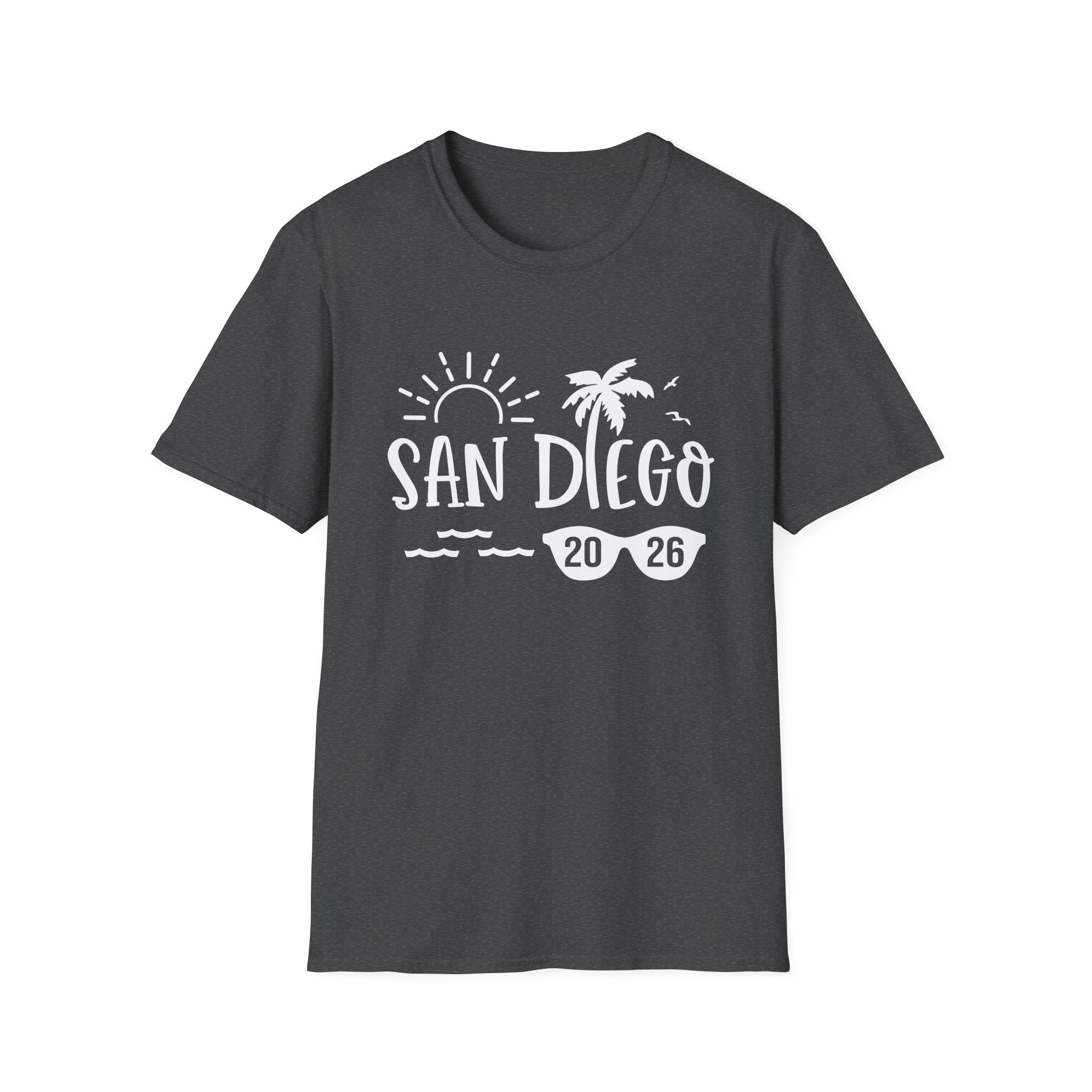 San Diego Palm Tree Beach T-Shirt