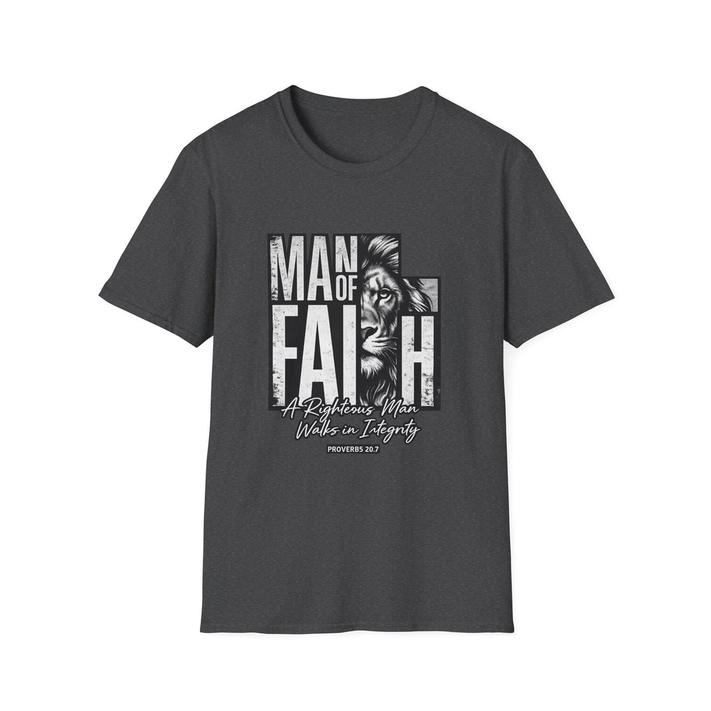 Man of Faith lion graphic T-Shirt