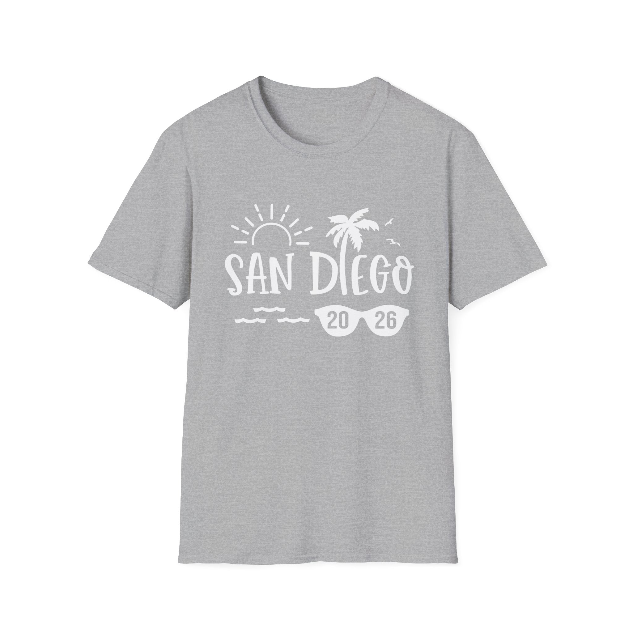 San Diego Palm Tree Beach T-Shirt