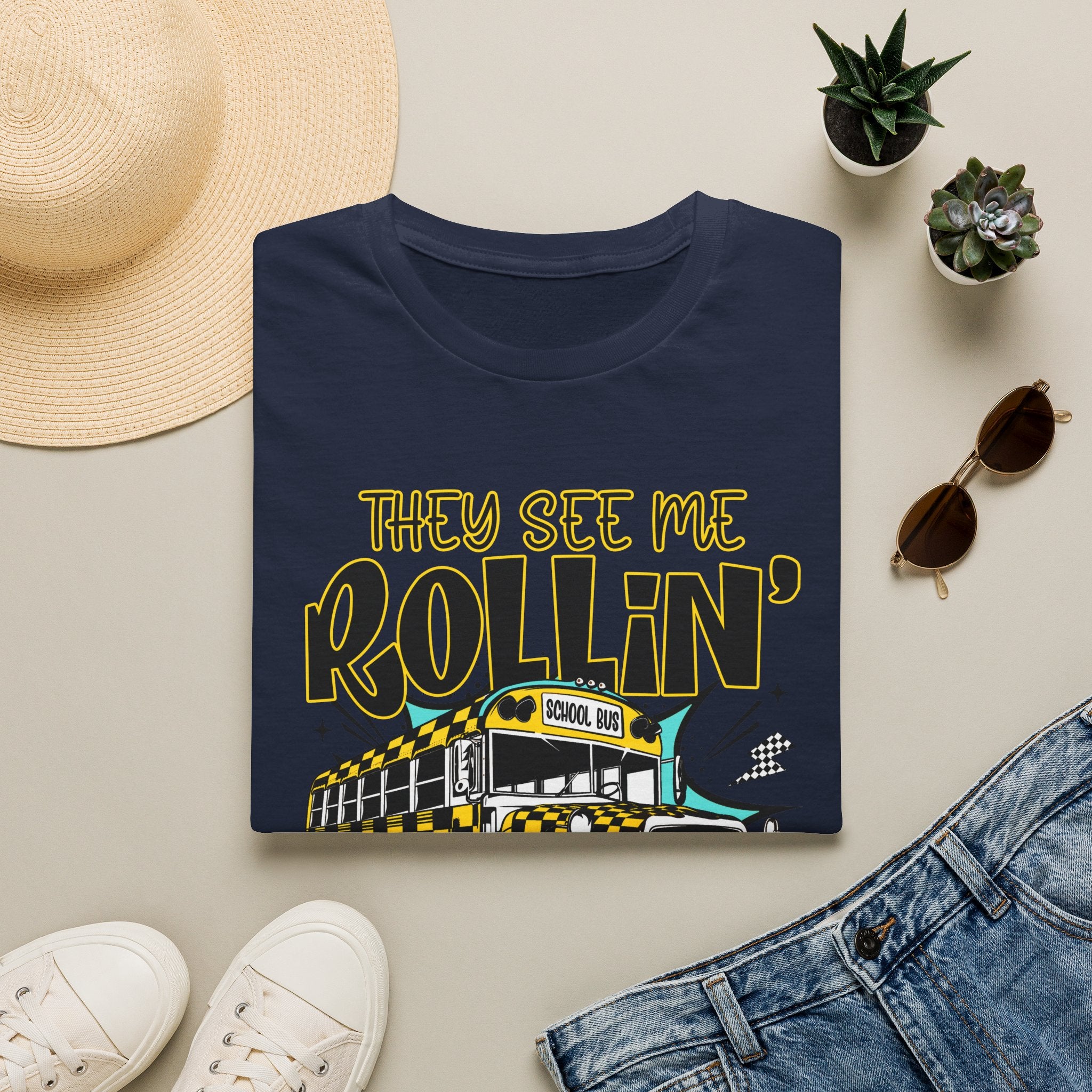 They See Me Rollin' School Bus T-Shirt