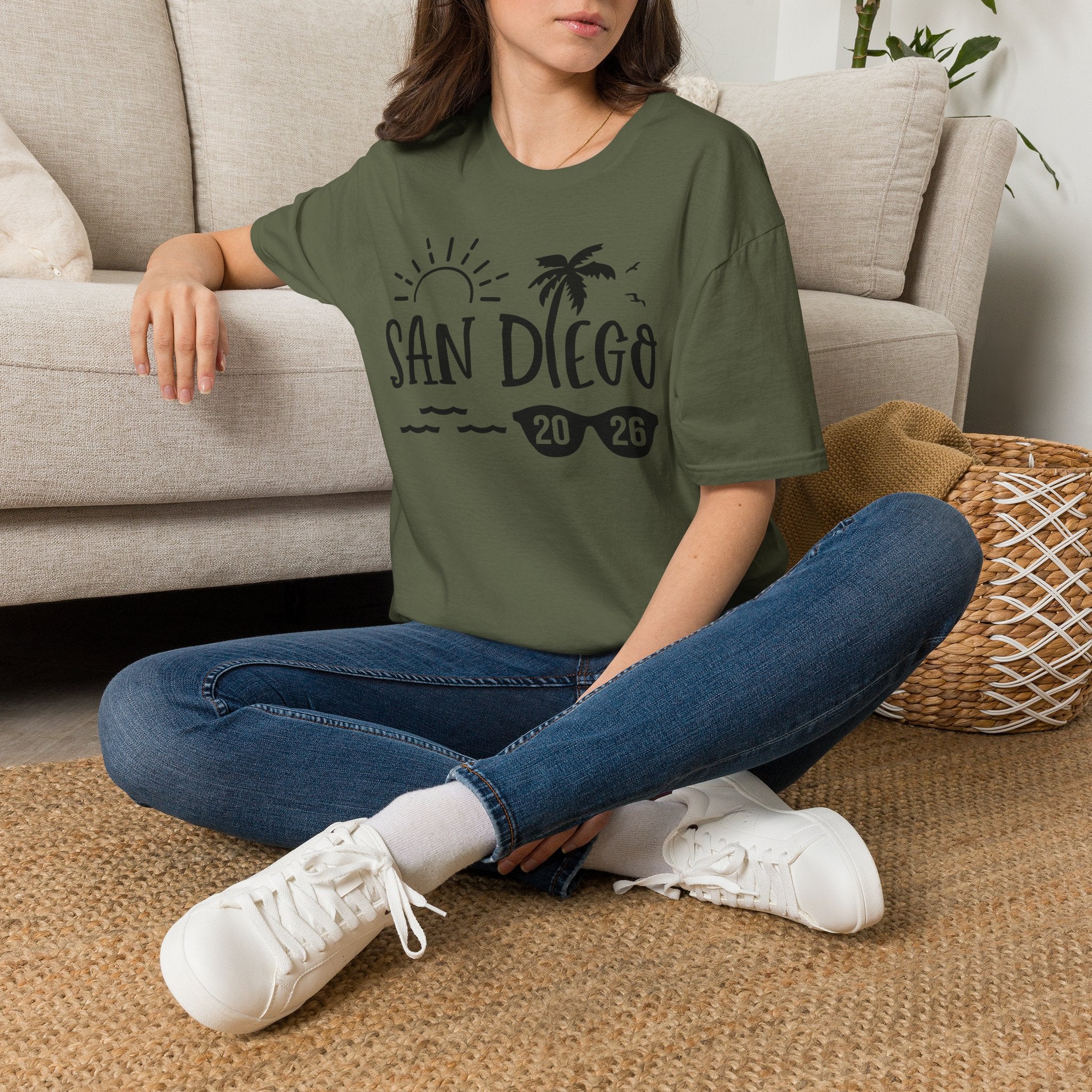 San Diego Palm Tree Sun T-Shirt