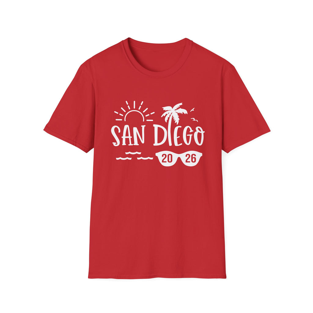 San Diego Palm Tree Beach T-Shirt