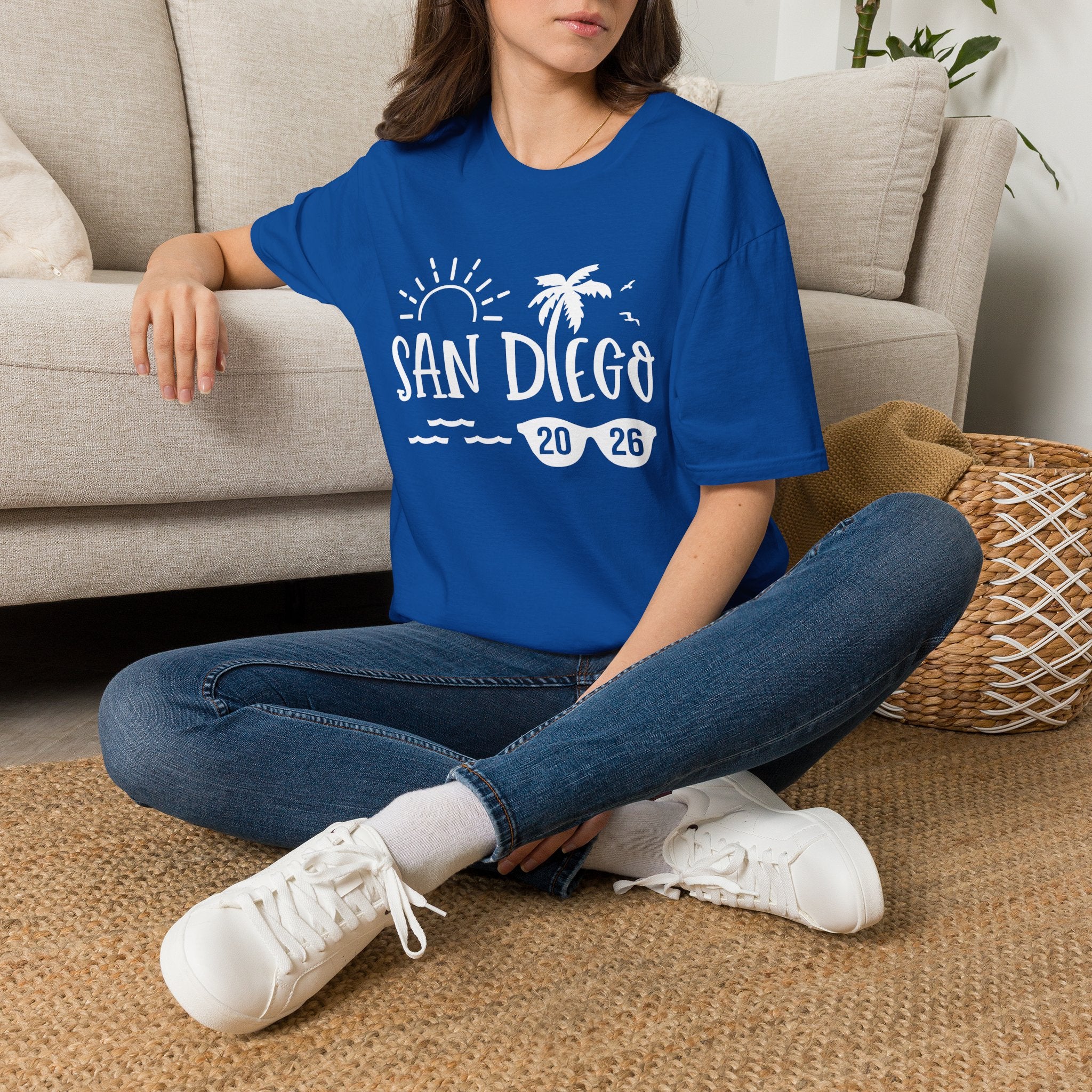 San Diego Palm Tree Beach T-Shirt