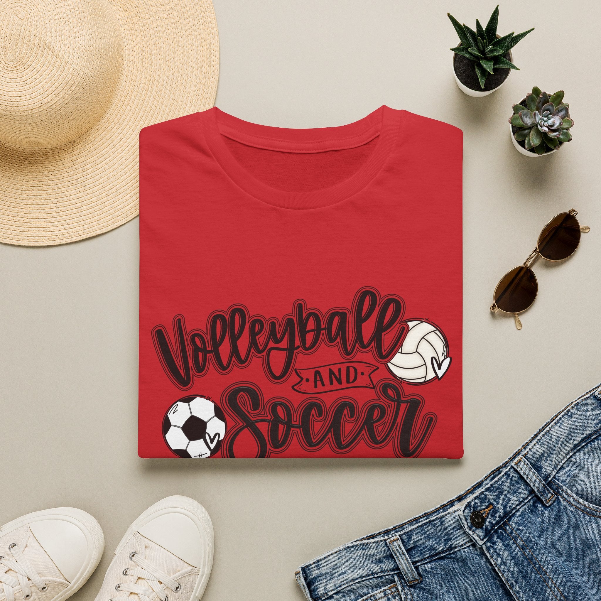 Volleyball and Soccer Mom T-Shirt | Sports Tee, Leopard Accent