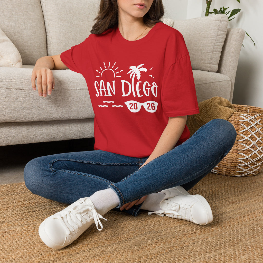 San Diego Palm Tree Beach T-Shirt