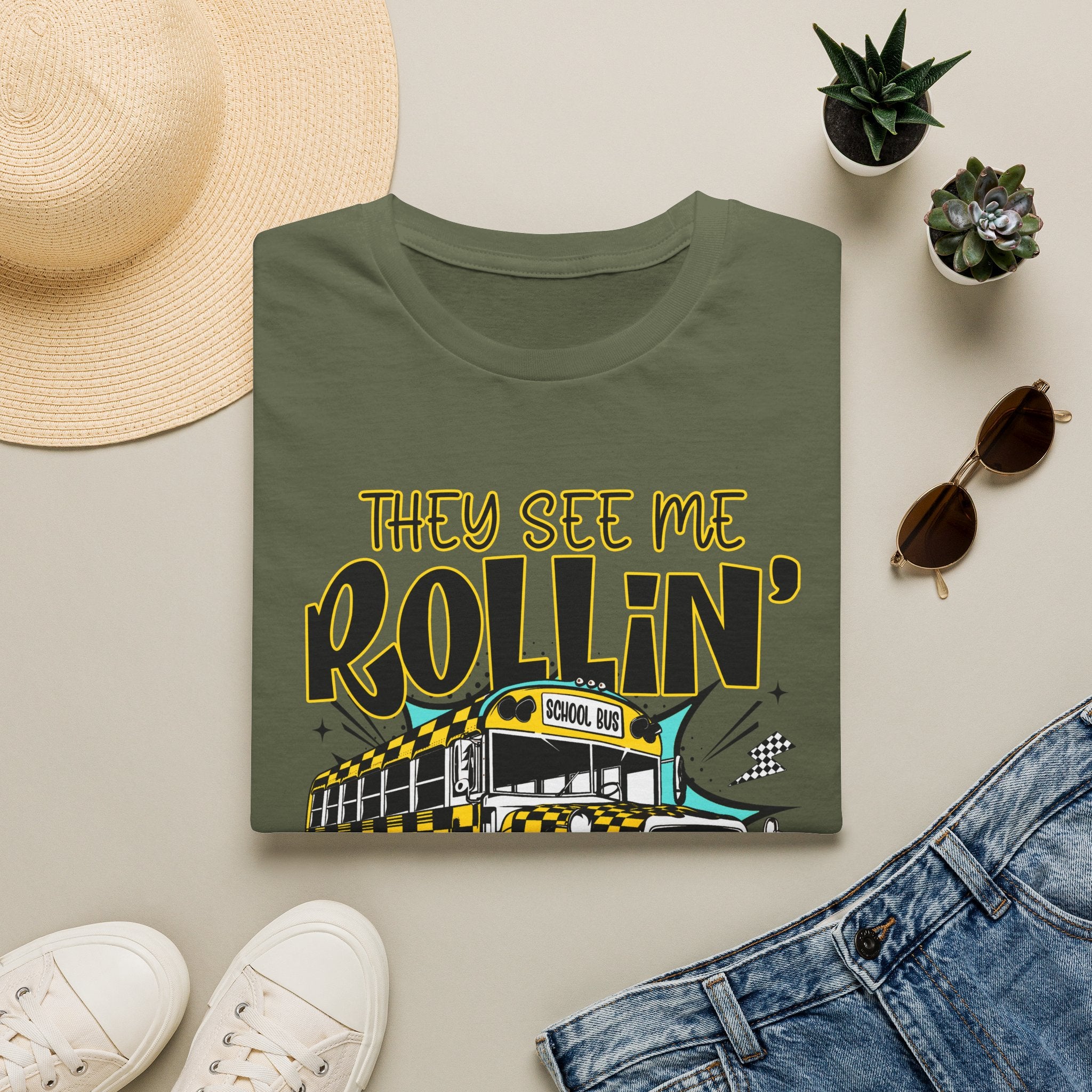 They See Me Rollin' School Bus T-Shirt
