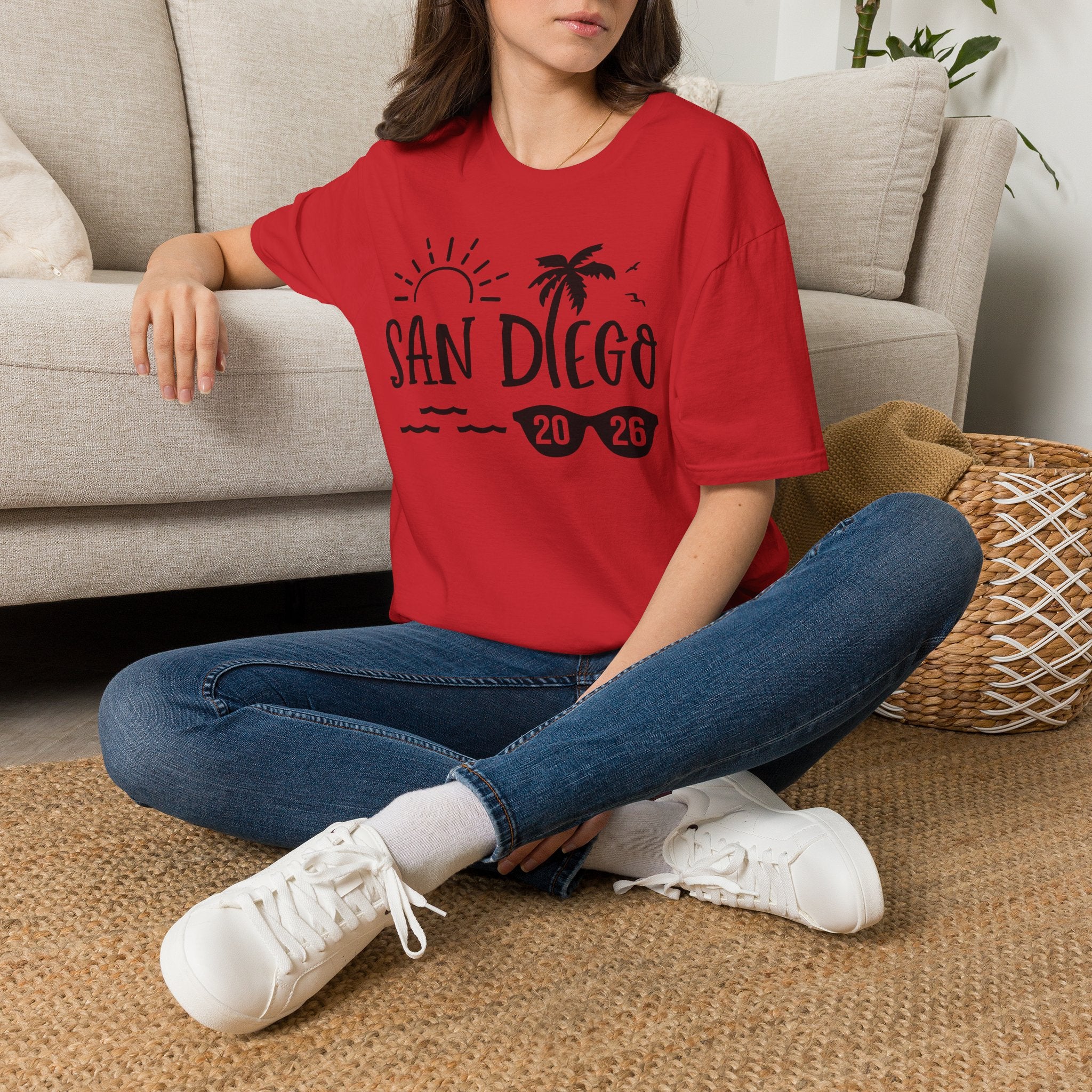 San Diego Palm Tree Sun T-Shirt