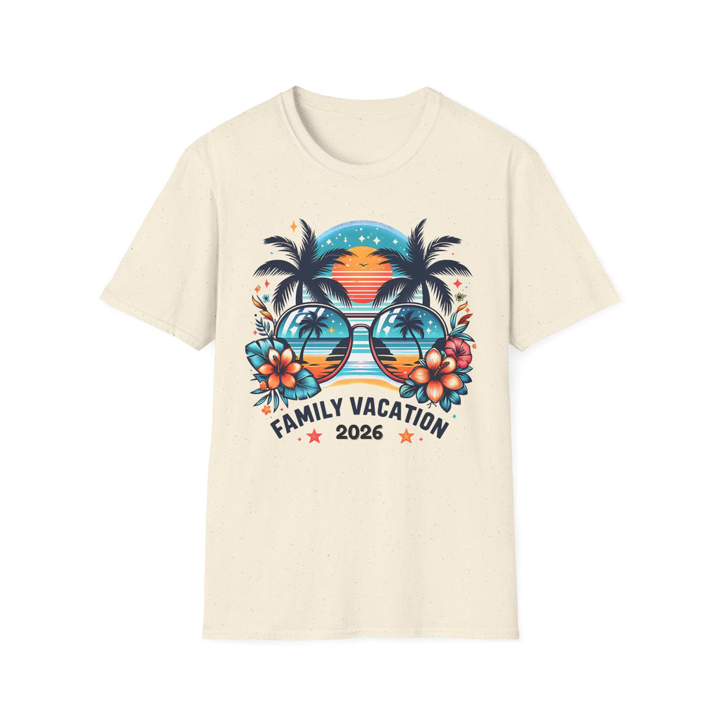 Tropical Sunset Family Vacation 2026 T-Shirt