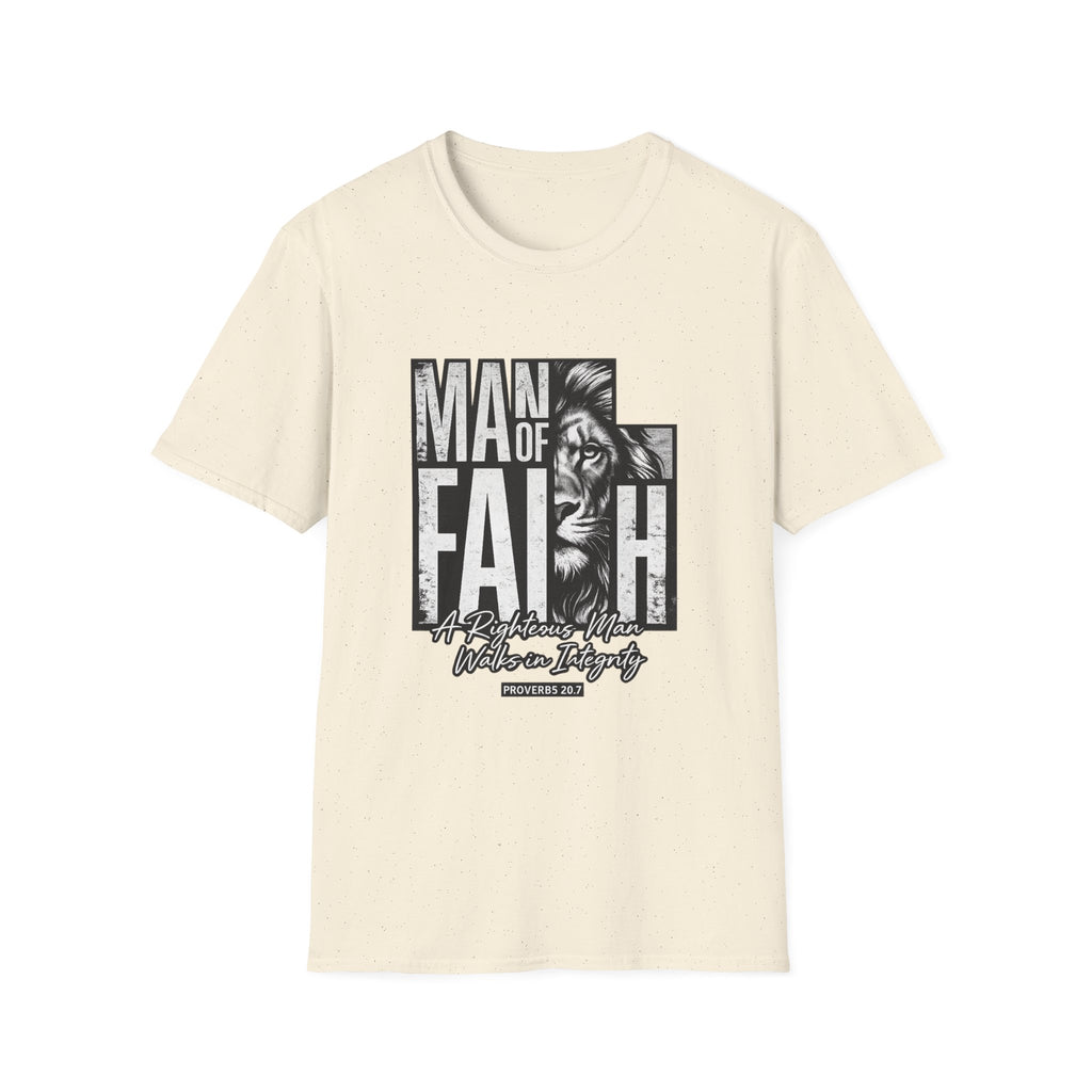 Man of Faith lion graphic T-Shirt