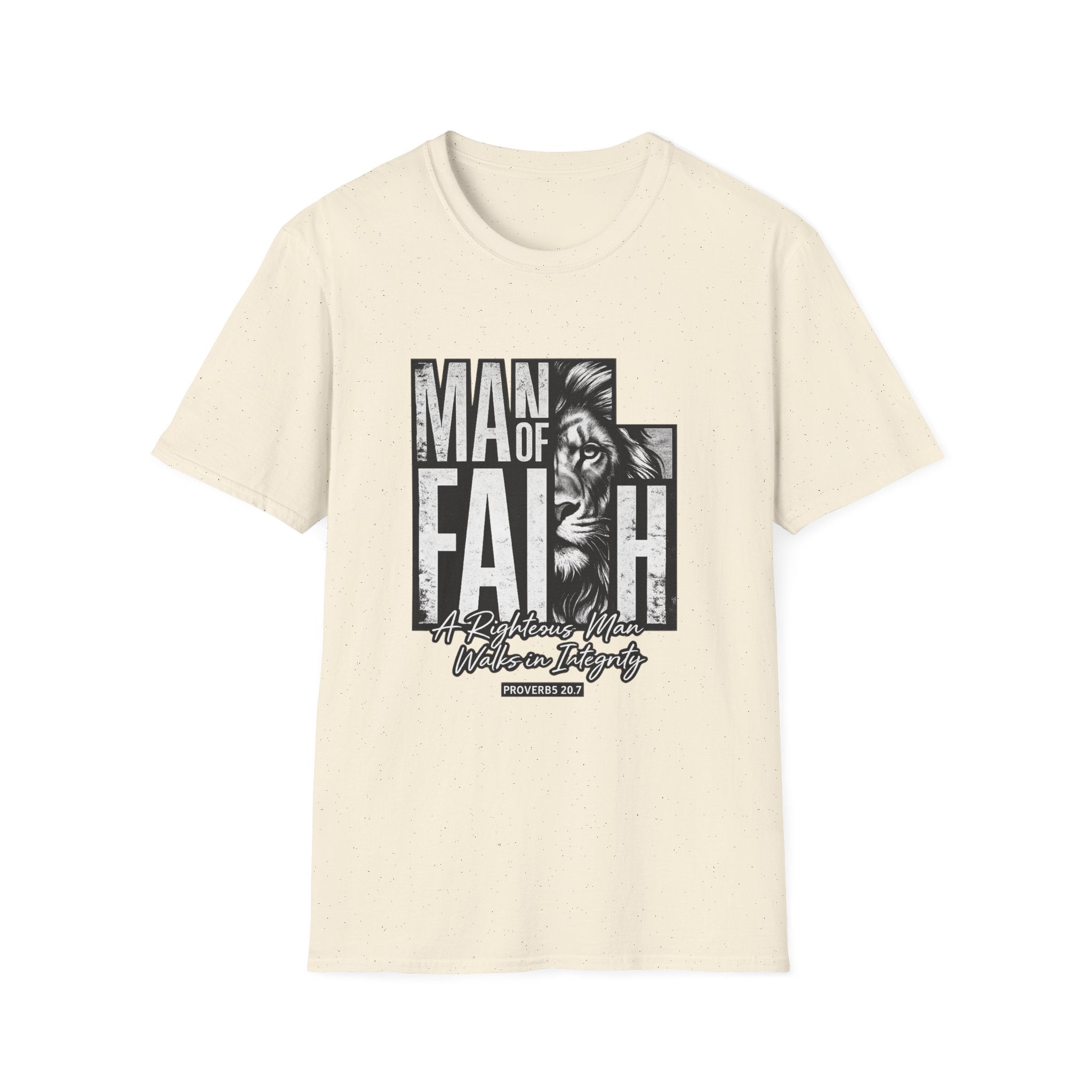 Man of Faith lion graphic T-Shirt