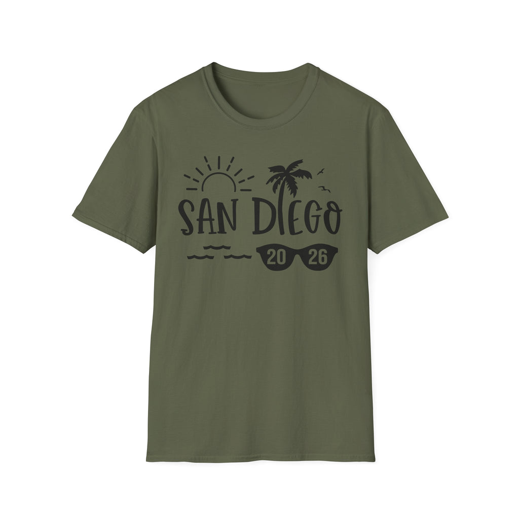 San Diego Palm Tree Sun T-Shirt